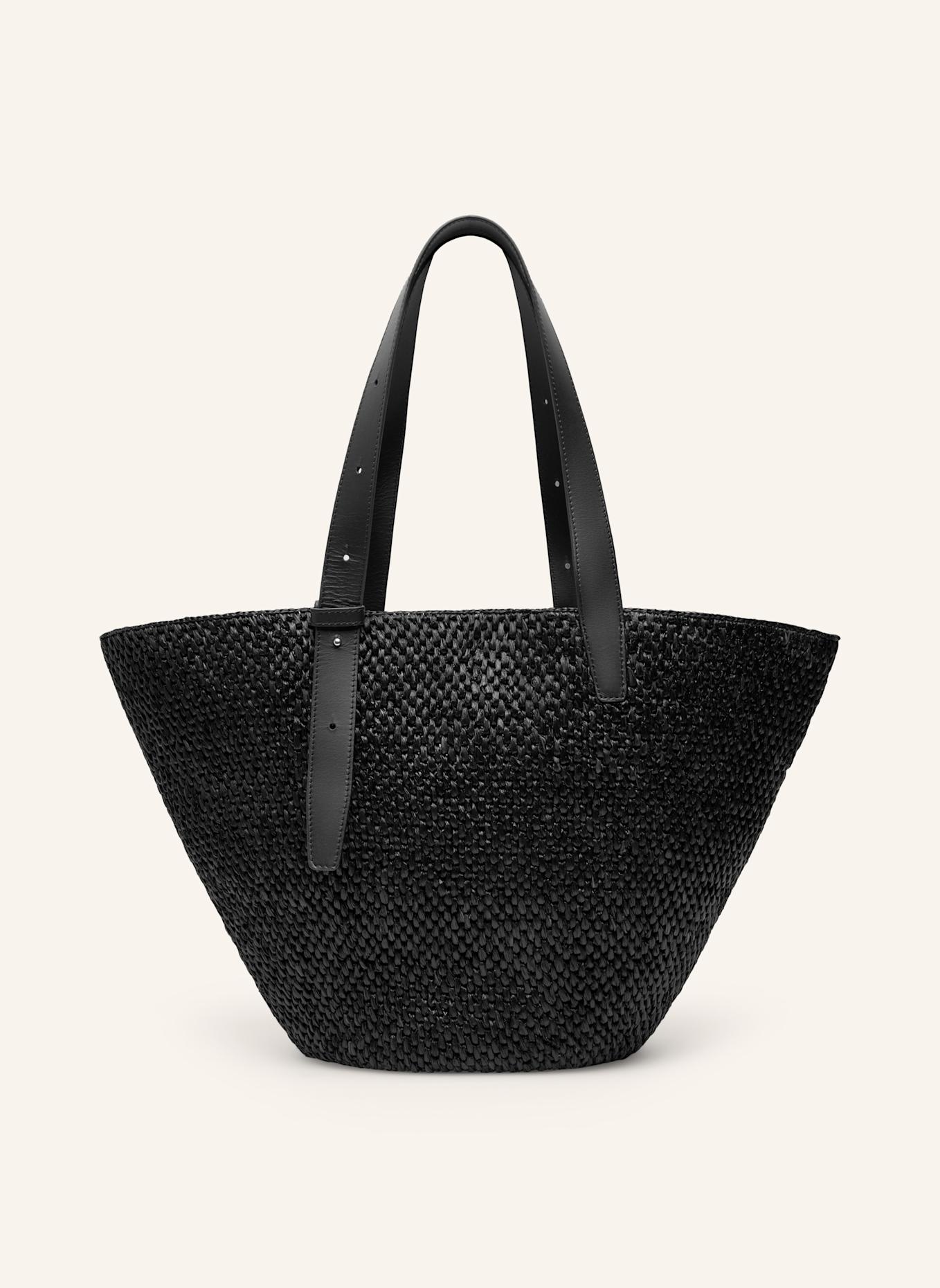 Lié Studio Schultertasche BIANCA RAFFIA LARGE: SCHWARZ