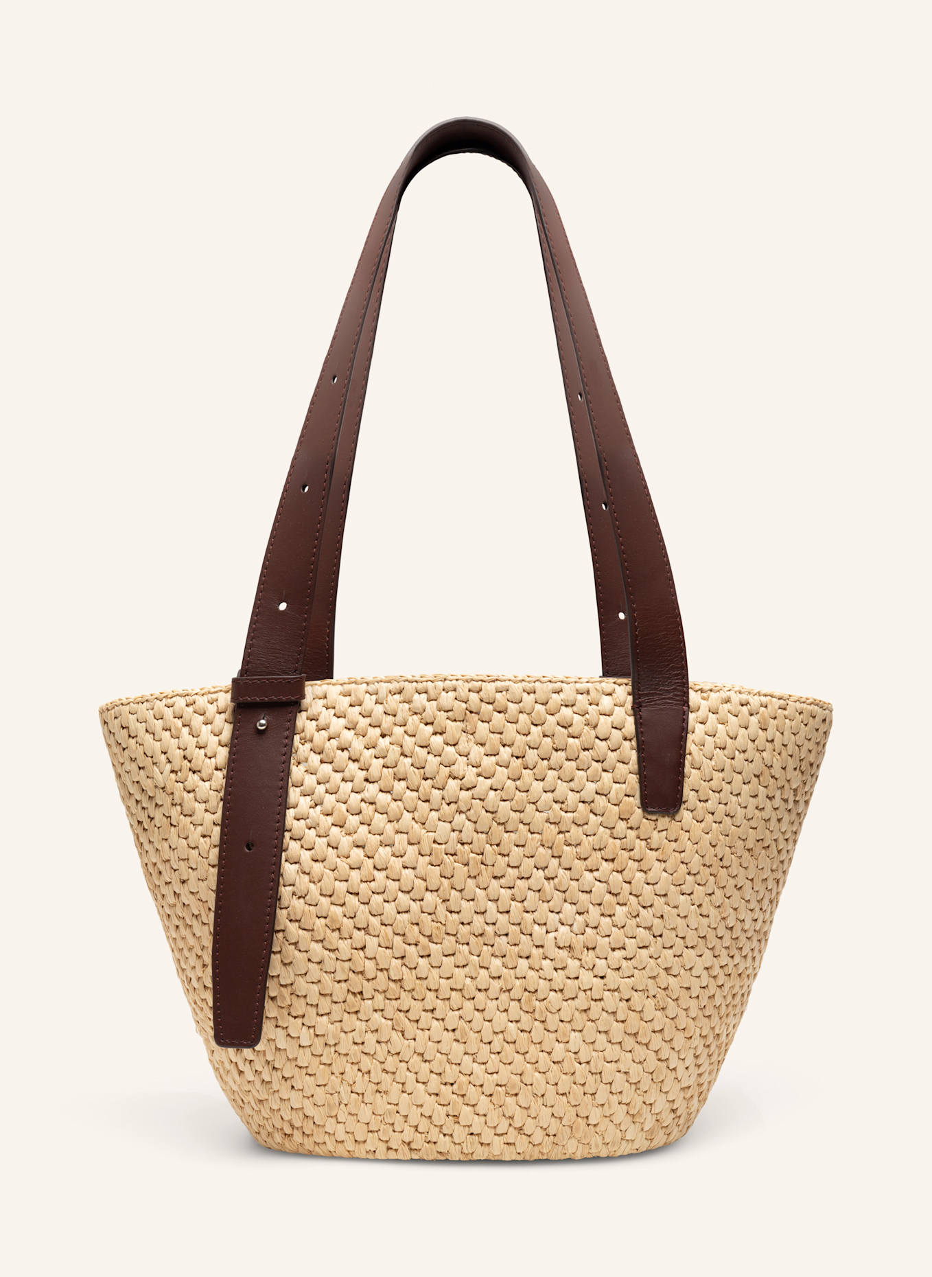 Lié Studio Schultertasche BIANCA RAFFIA SMALL: BEIGE