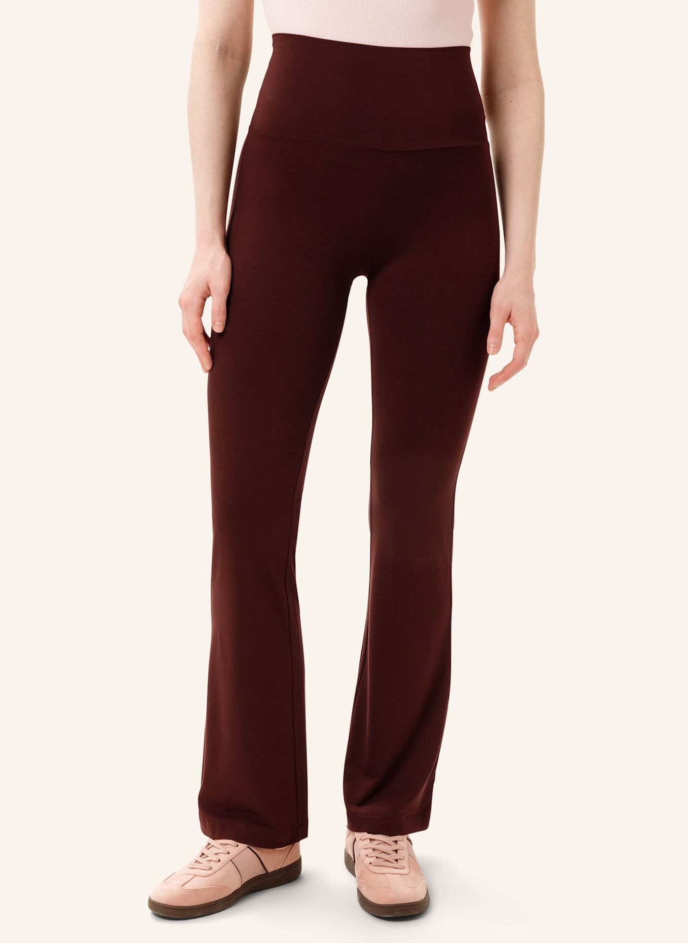 Les Lunes Hose BELLE LEGGINGS FLARED: DUNKELBRAUN