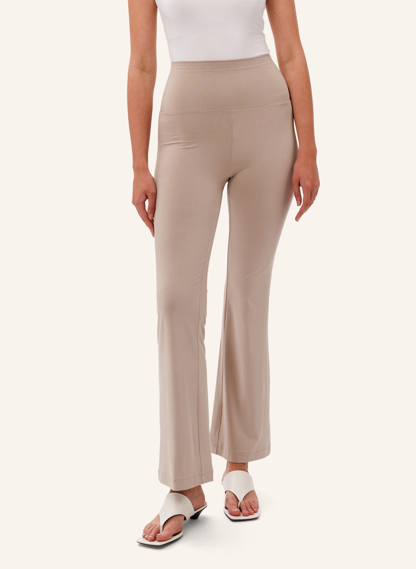 Les Lunes Hose BELLE LEGGINGS FLARED: BEIGE