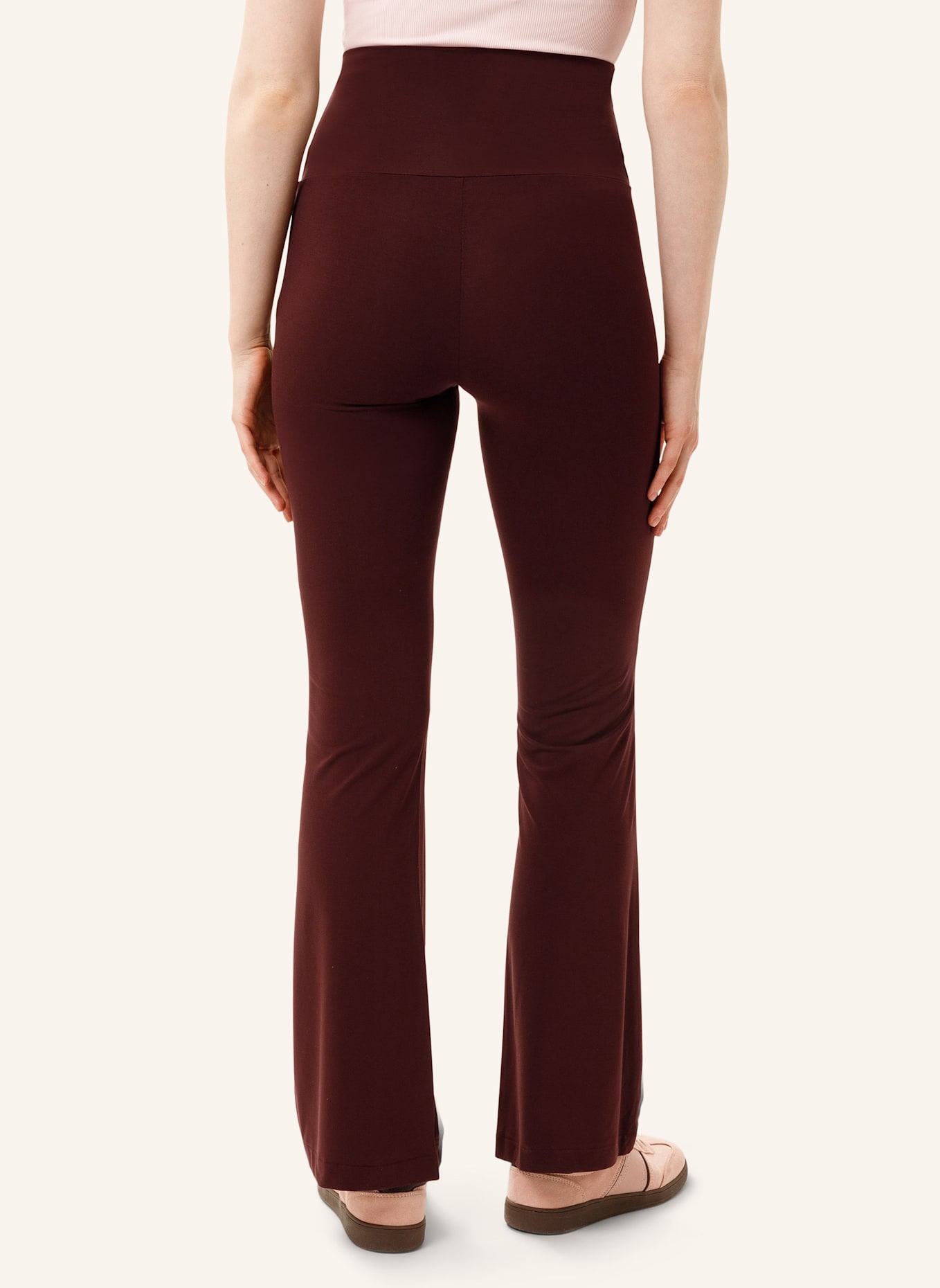 Les Lunes Hose BELLE LEGGINGS FLARED: DUNKELBRAUN