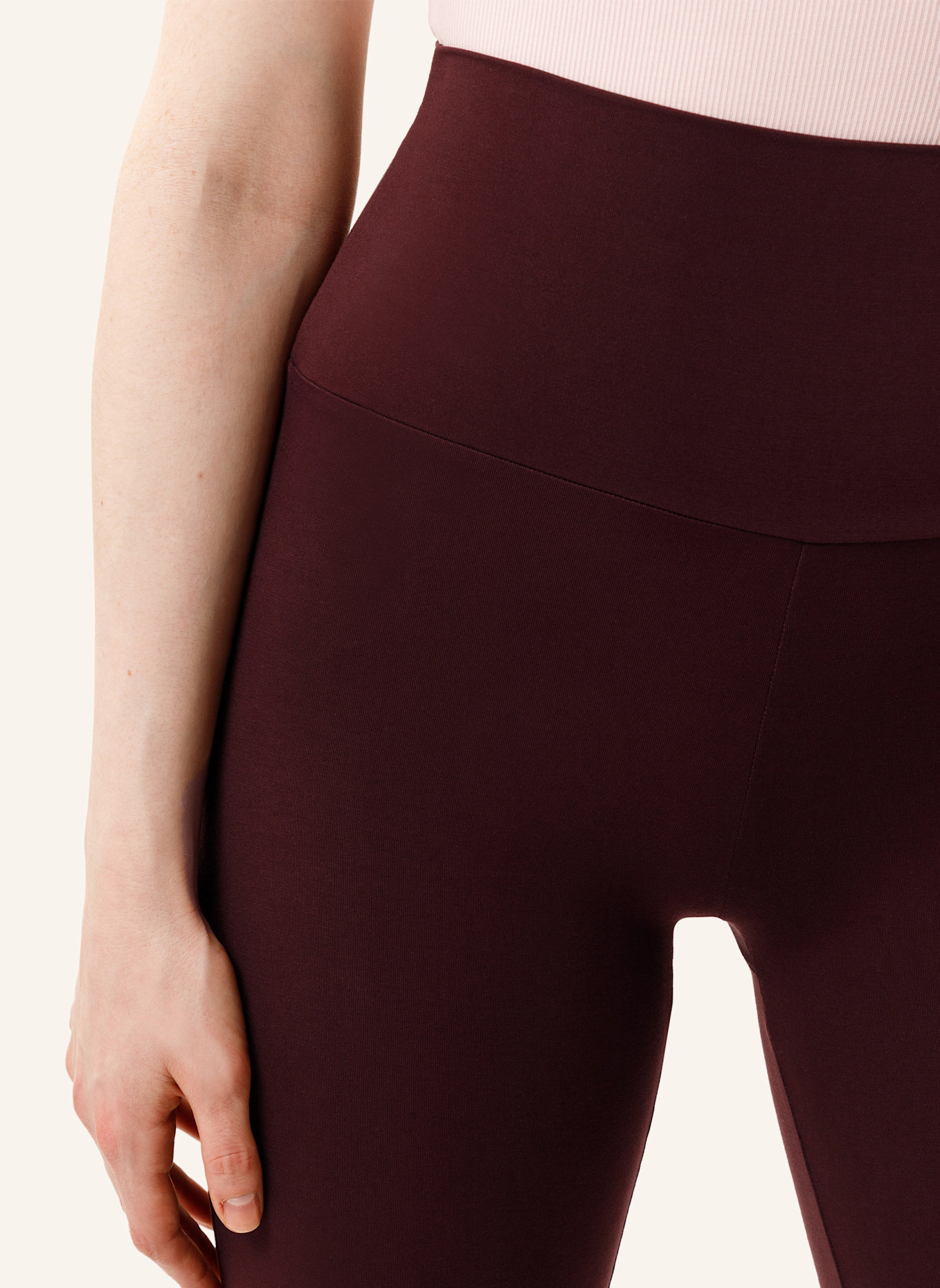 Les Lunes Hose BELLE LEGGINGS FLARED: DUNKELBRAUN