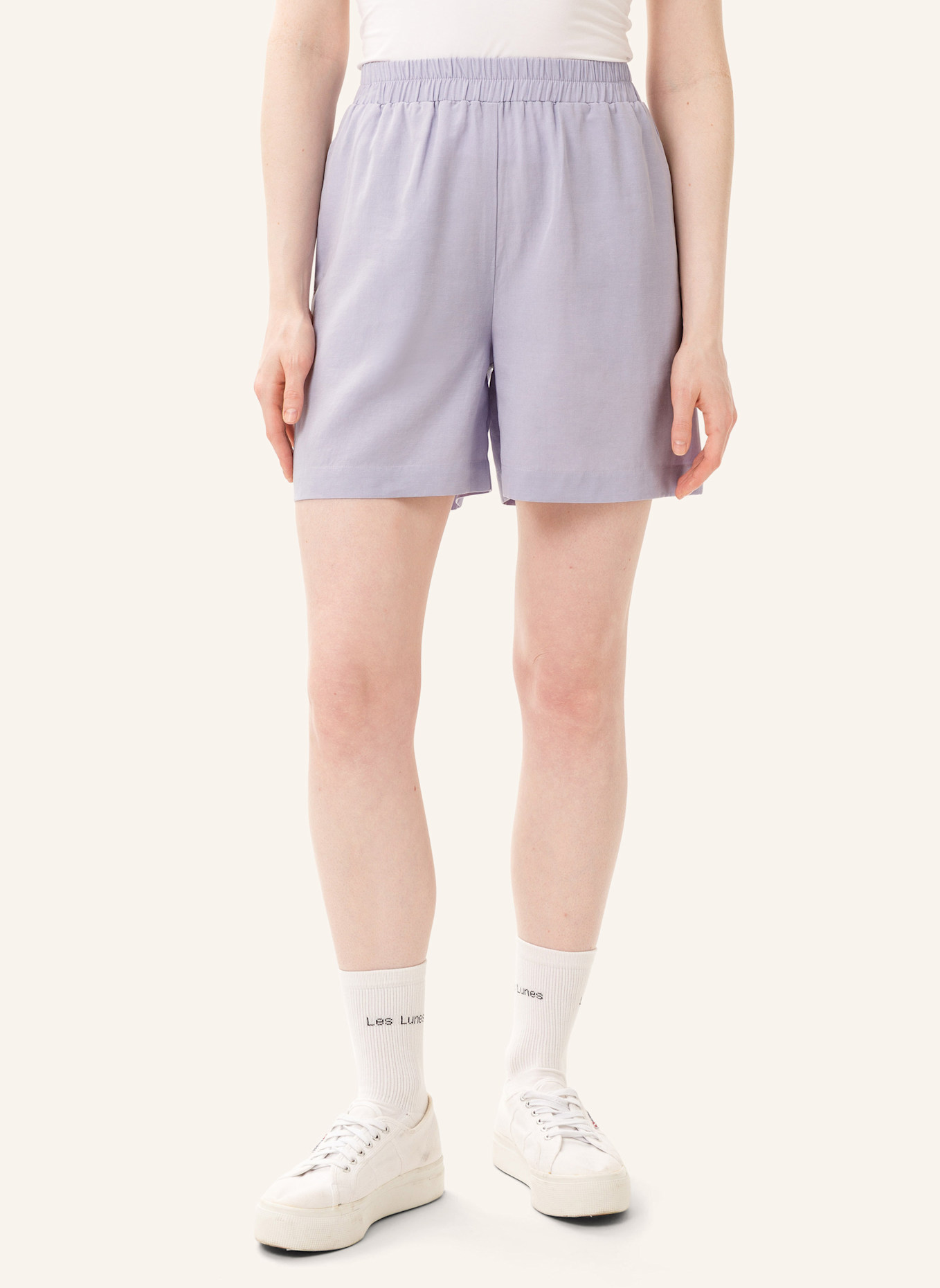 Les Lunes Shorts ELLIE SHORTS LINEN: LILA