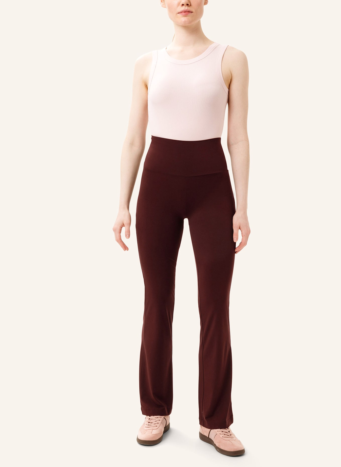 Les Lunes Hose BELLE LEGGINGS FLARED: DUNKELBRAUN