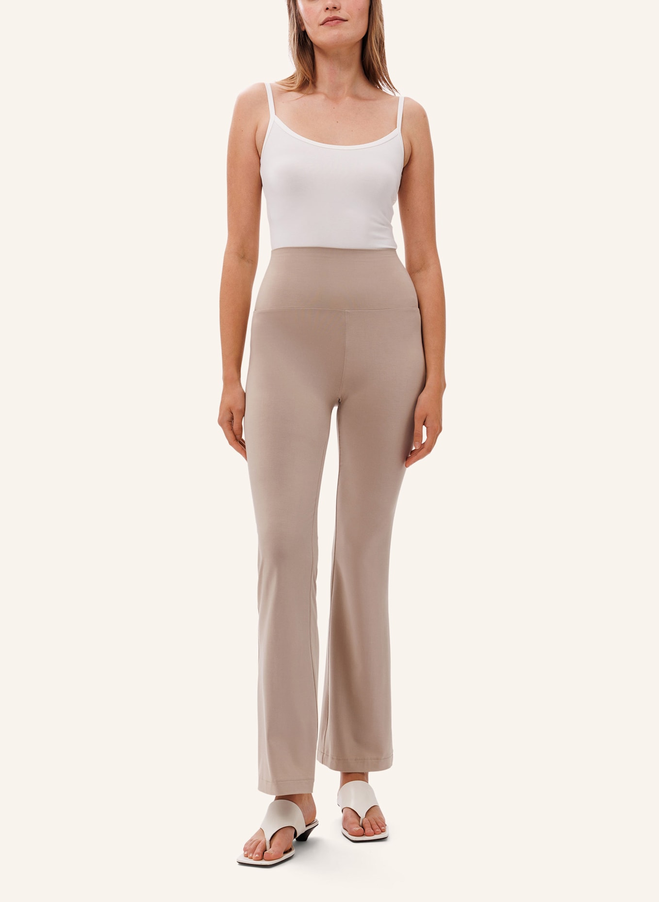 Les Lunes Hose BELLE LEGGINGS FLARED: BEIGE