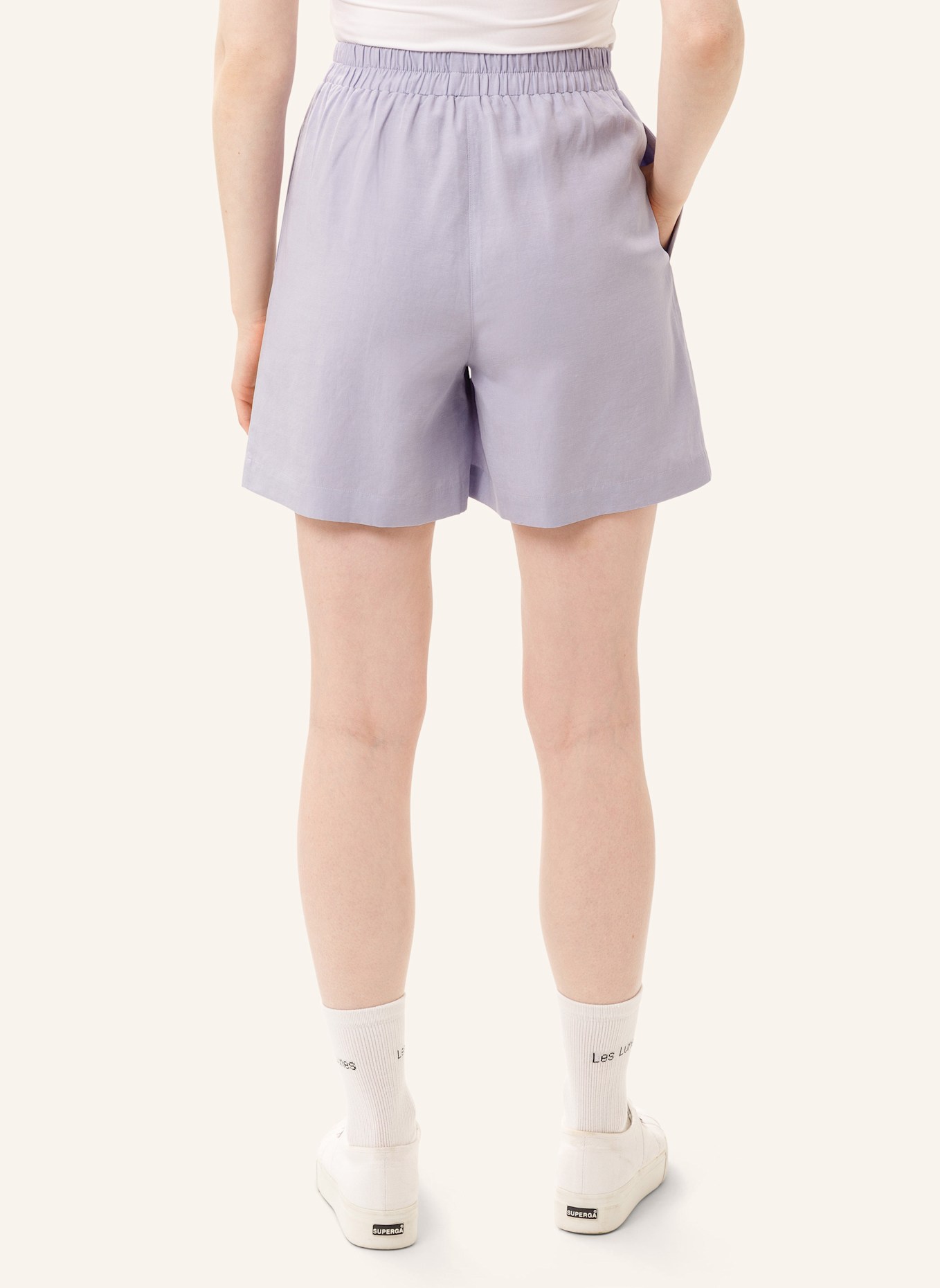 Les Lunes Shorts ELLIE SHORTS LINEN: LILA