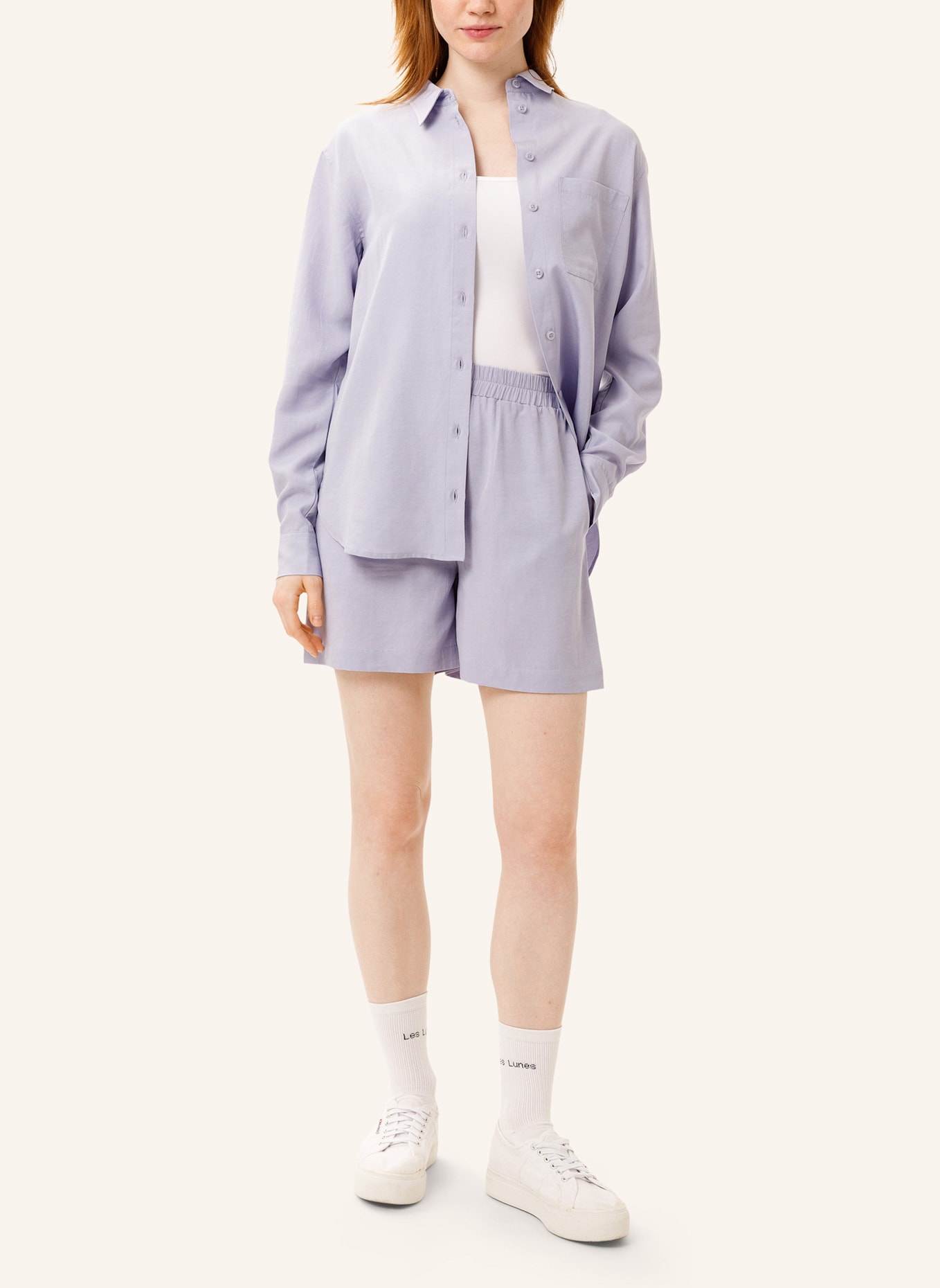 Les Lunes Shorts ELLIE SHORTS LINEN: LILA