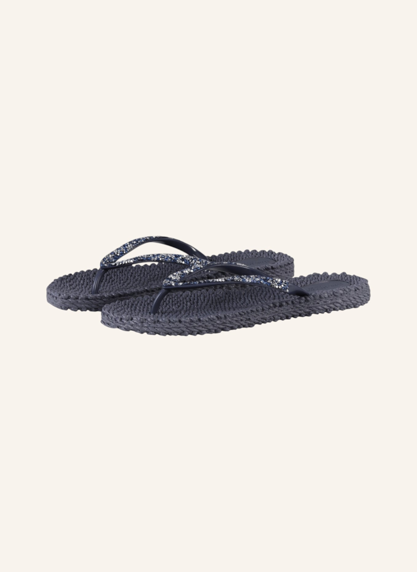 ILSE JACOBSEN Zehentrenner CHEERFUL03G mit Schmucksteinen: BLAUGRAU