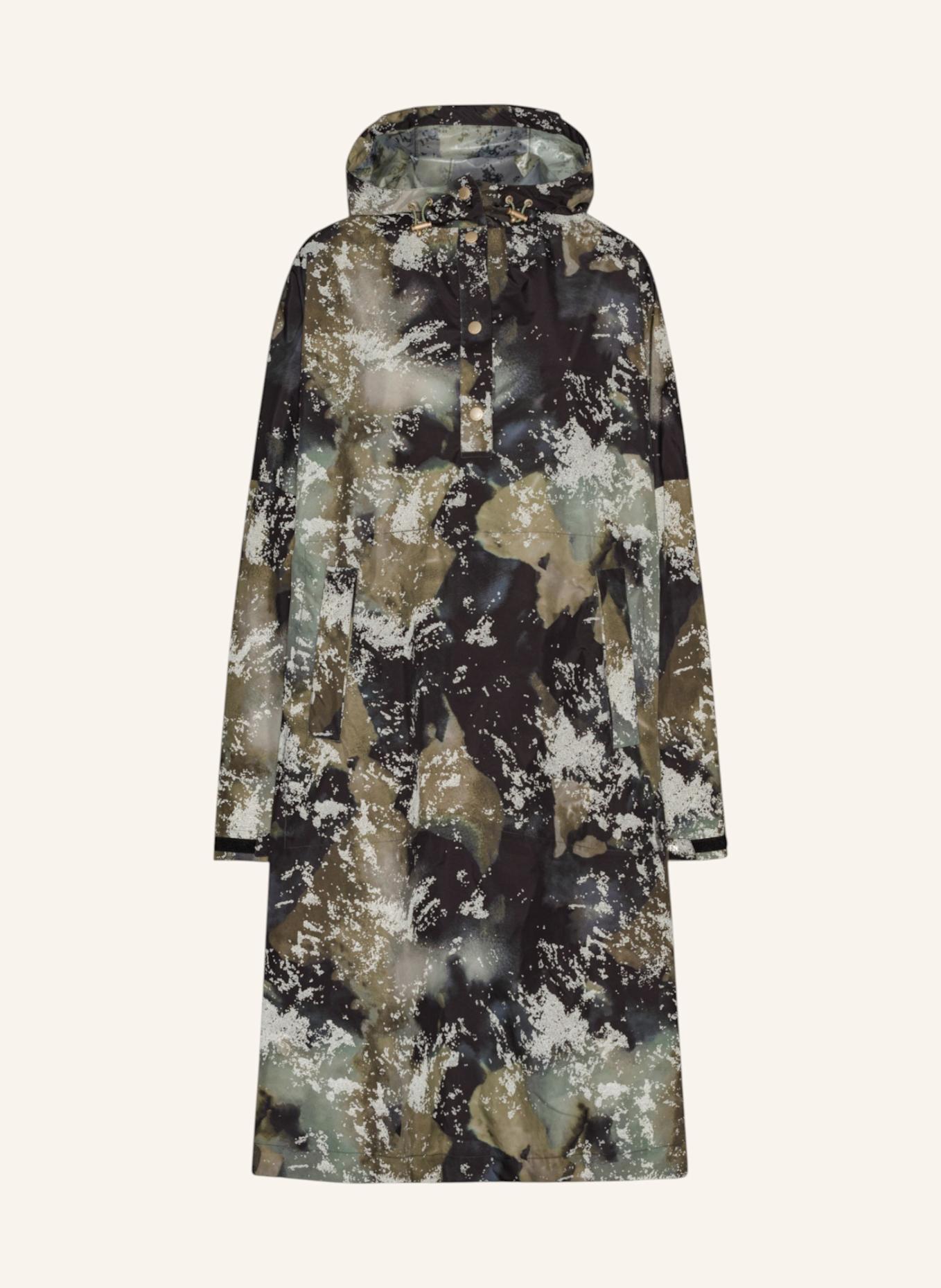 ILSE JACOBSEN Poncho RAIN222SPRP: SCHWARZ/ WEISS/ ROT