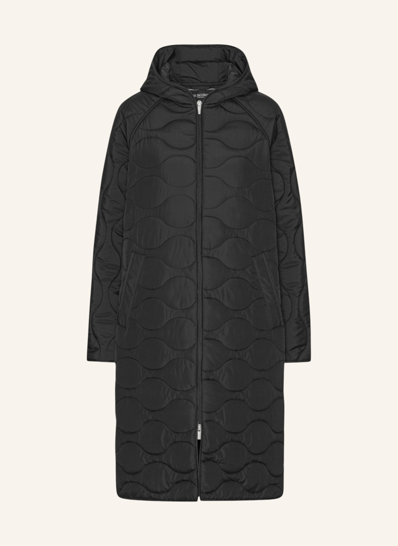 ILSE JACOBSEN Steppmantel QUILTED08: SCHWARZ