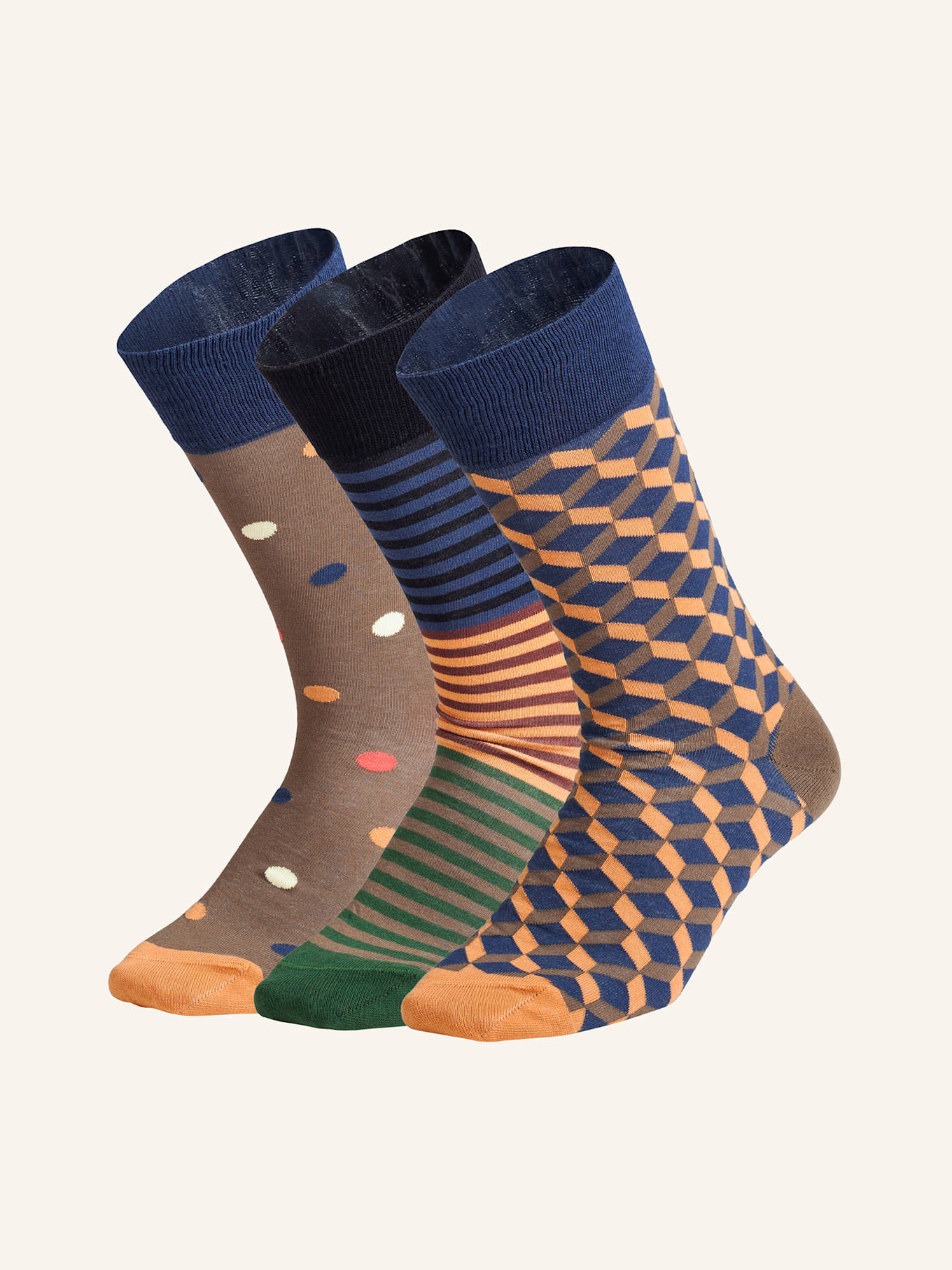 DillySocks Socken EARTHY TONES: SCHWARZ/ WEISS/ ROT