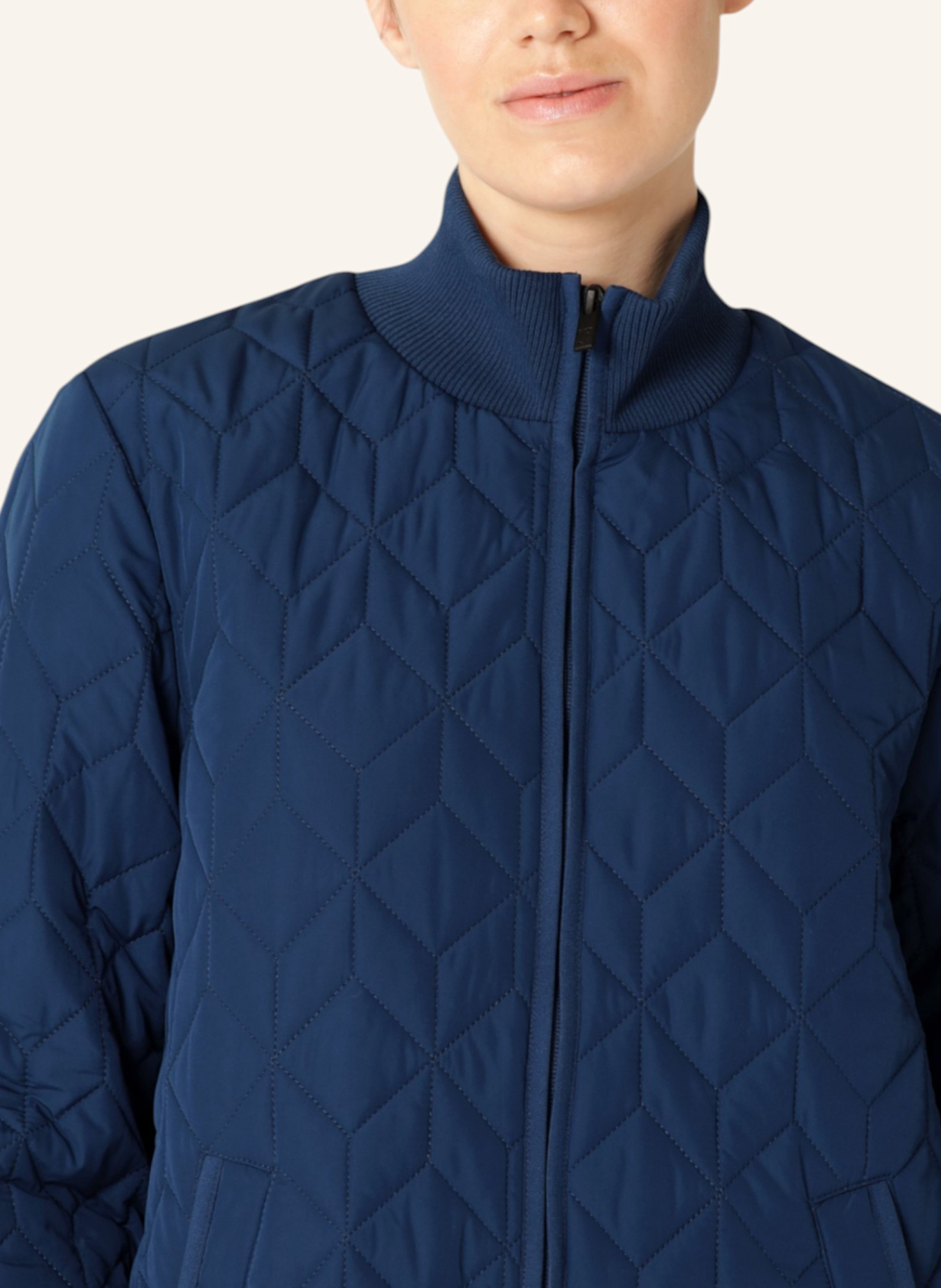 ILSE JACOBSEN Steppmantel: DUNKELBLAU