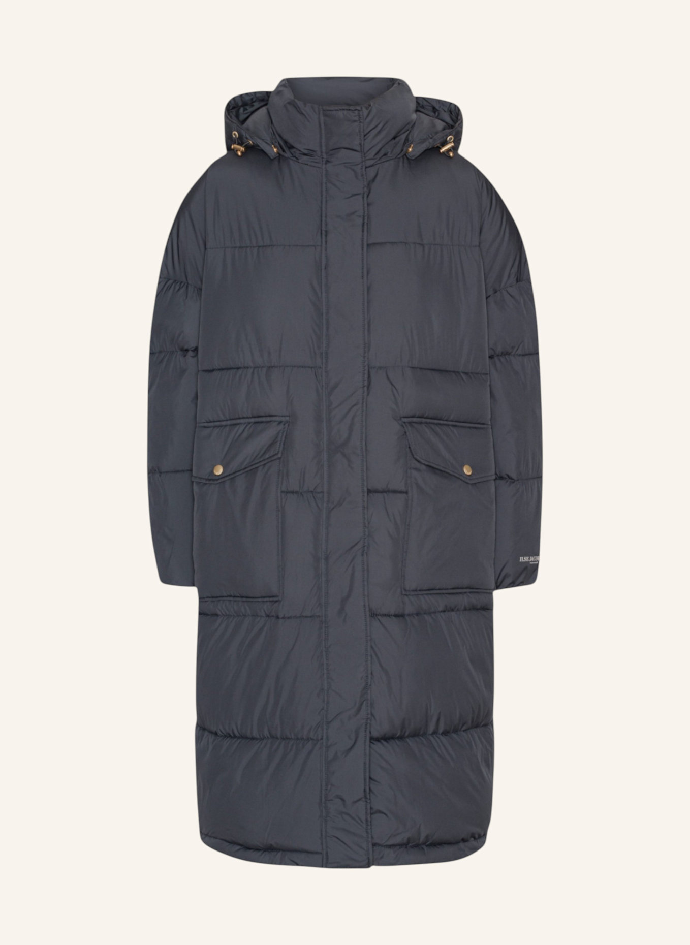 ILSE JACOBSEN Wintersteppmantel PEPPY06: BLAUGRAU