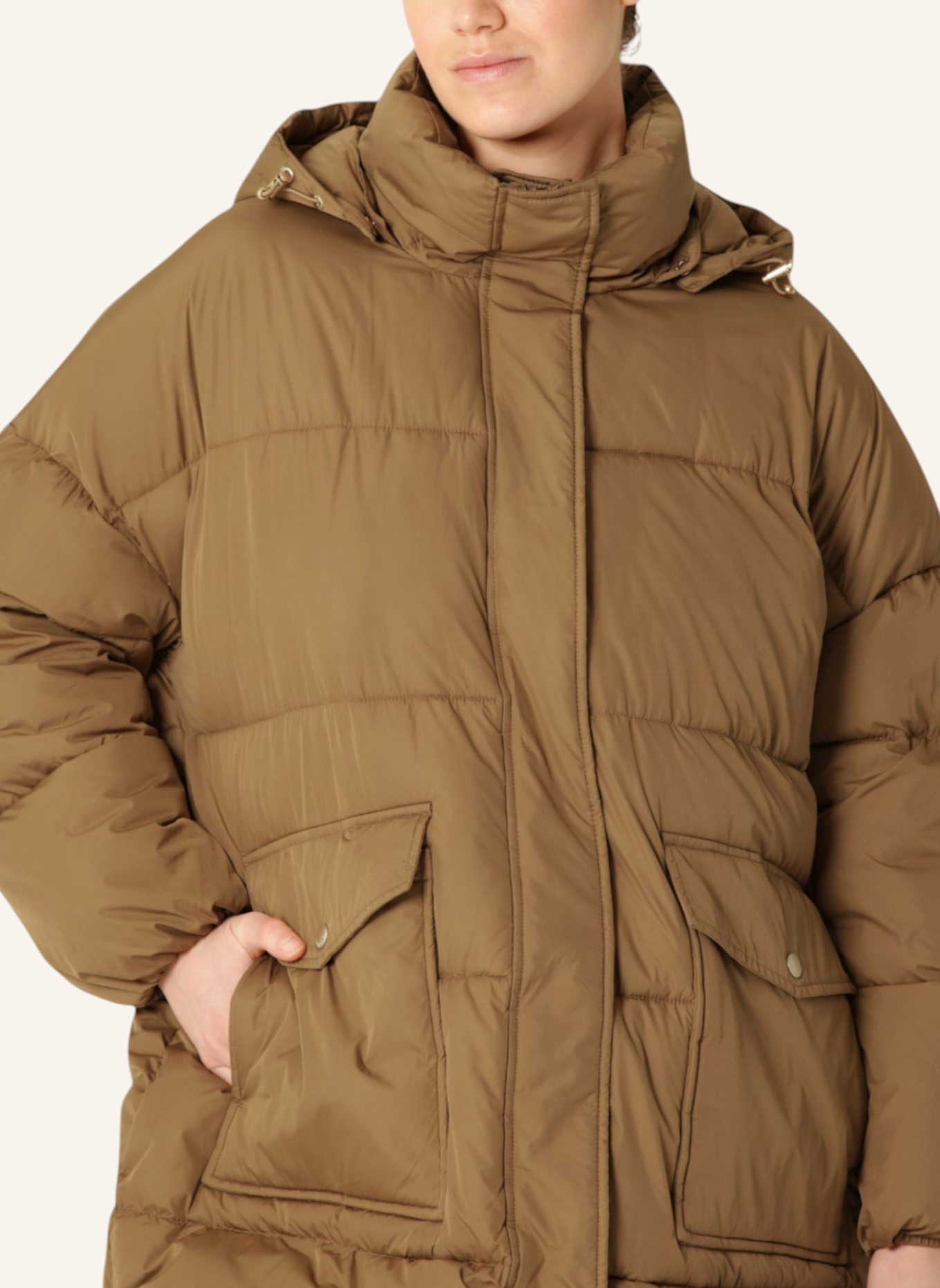 ILSE JACOBSEN Wintersteppmantel PEPPY06: CAMEL