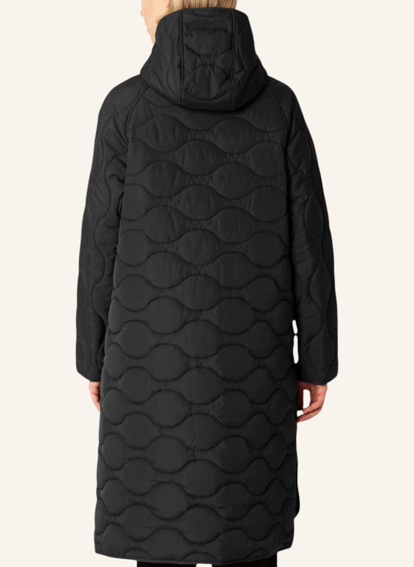 ILSE JACOBSEN Steppmantel QUILTED08: SCHWARZ