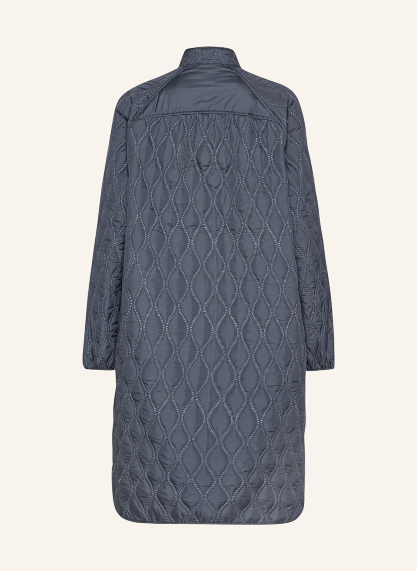 ILSE JACOBSEN Steppmantel AROS05: BLAUGRAU