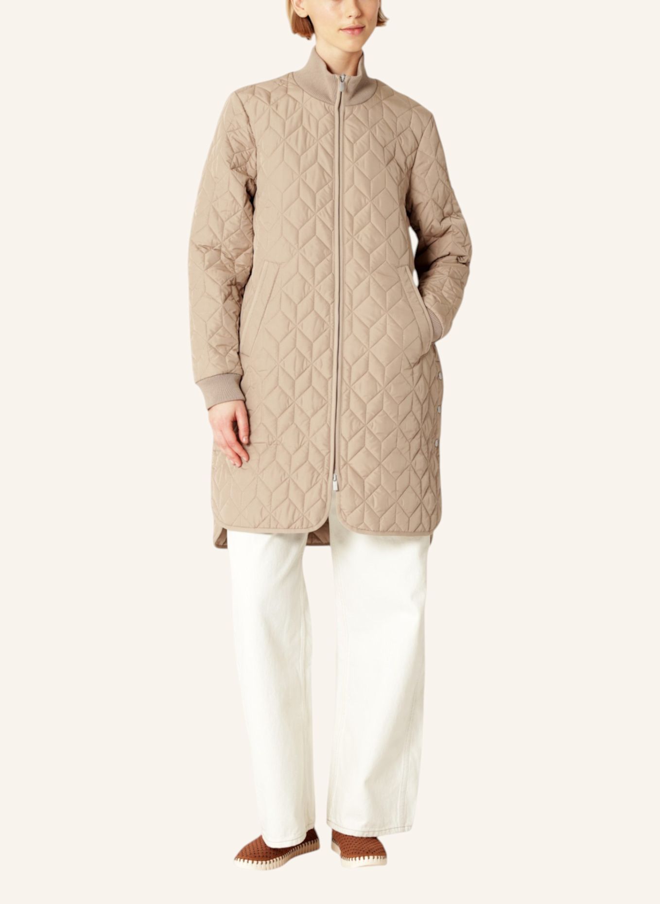 ILSE JACOBSEN Steppmantel: BEIGE