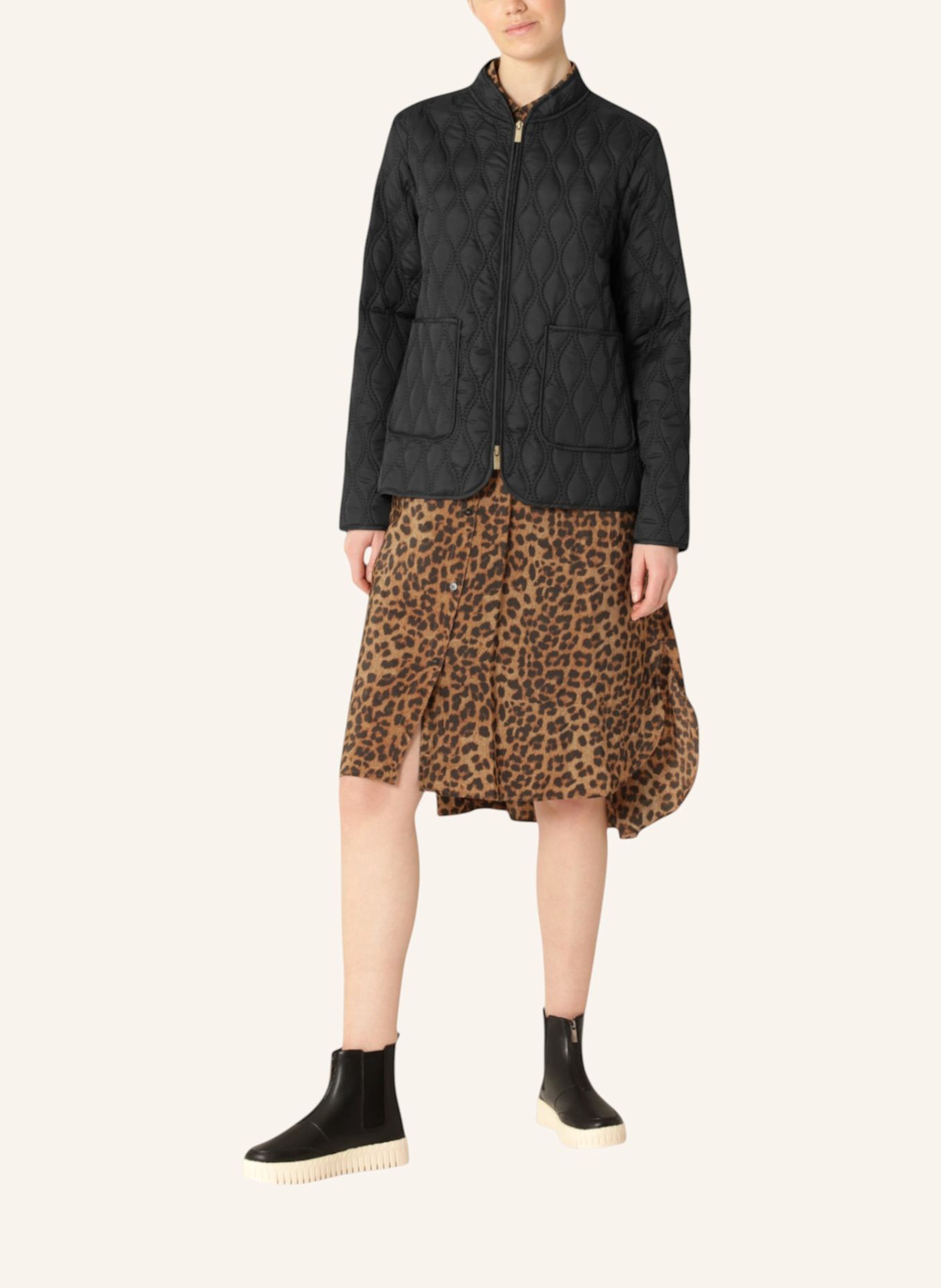 ILSE JACOBSEN Steppjacke AROS06: SCHWARZ