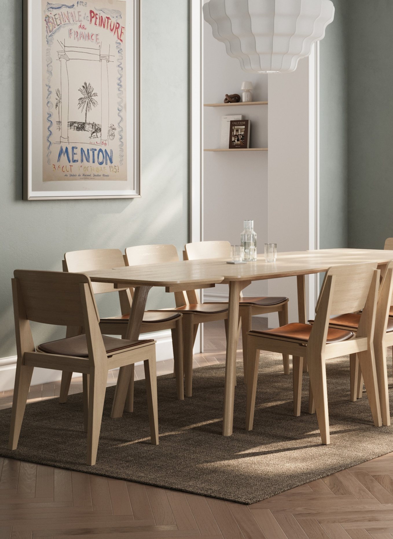 cinas Esszimmertisch-Erweiterungsplatten ELVO EXTENSION PLATES: BRAUN