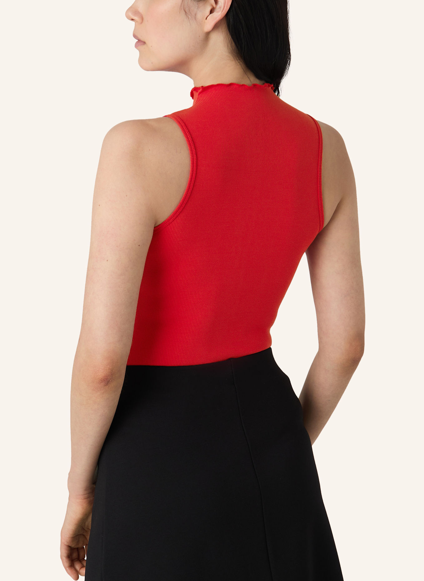 Les Lunes Ärmelloser Body JUUNO BODYSUIT RIB LETTUCE HEM: ROT