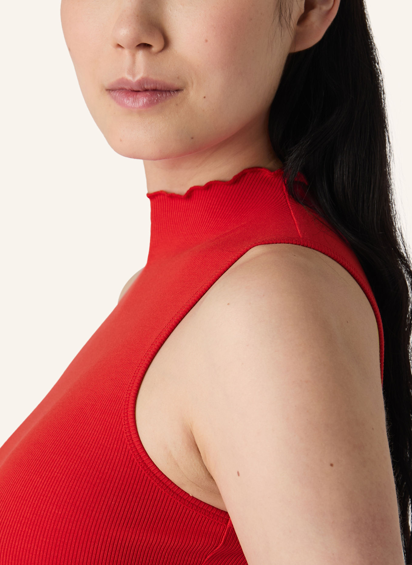 Les Lunes Ärmelloser Body JUUNO BODYSUIT RIB LETTUCE HEM: ROT