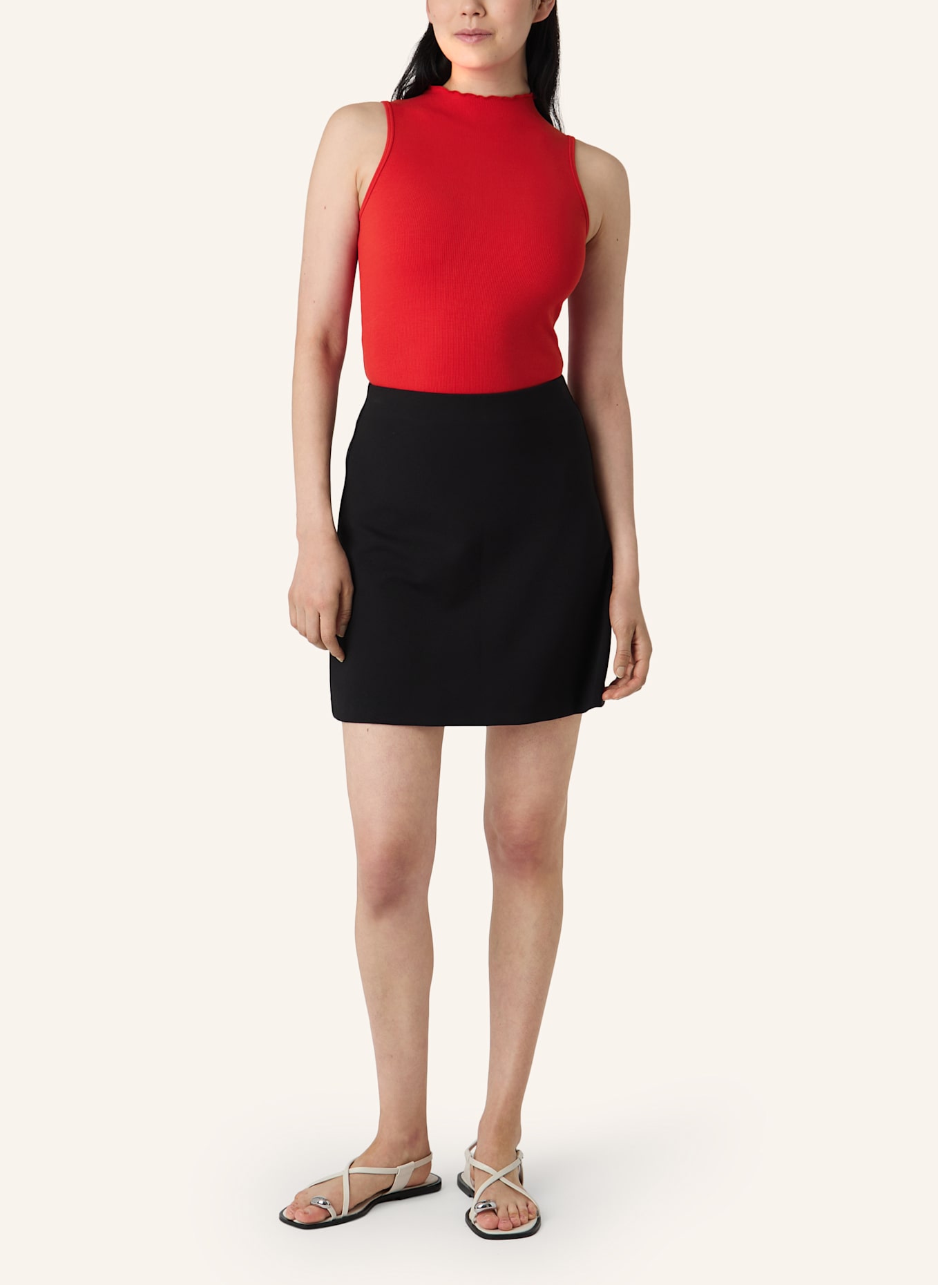 Les Lunes Ärmelloser Body JUUNO BODYSUIT RIB LETTUCE HEM: ROT