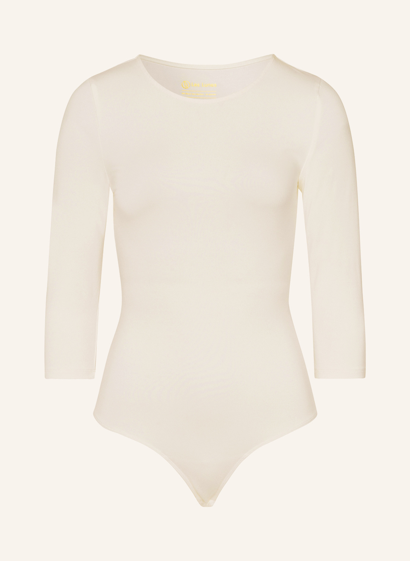 Les Lunes Body mit 3/4-Arm ALENA BODY 3/4 SLEEVE: WEISS