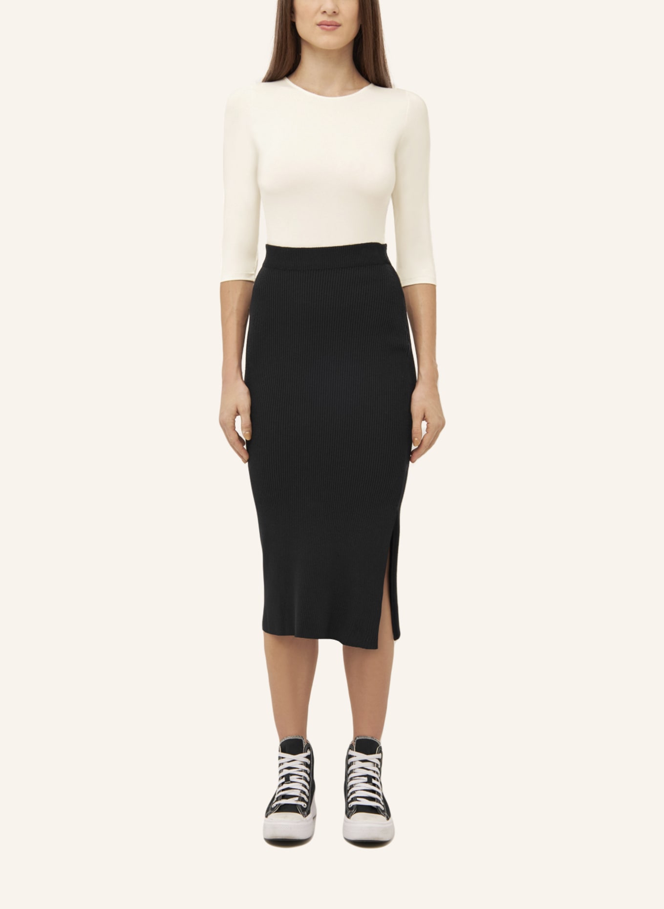 Les Lunes Body mit 3/4-Arm ALENA BODY 3/4 SLEEVE: WEISS