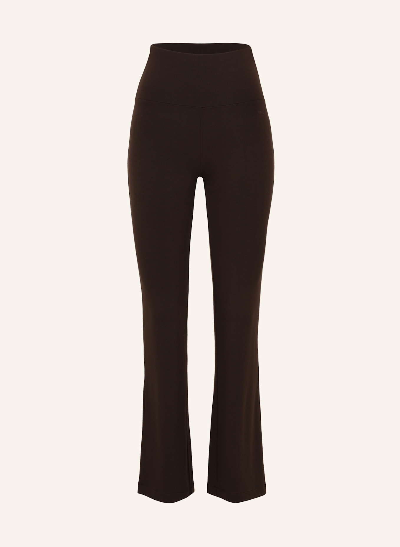 Les Lunes Lange Bootcut-Hose BELLE WARM FLARED LEGGINGS THERMO: BRAUN