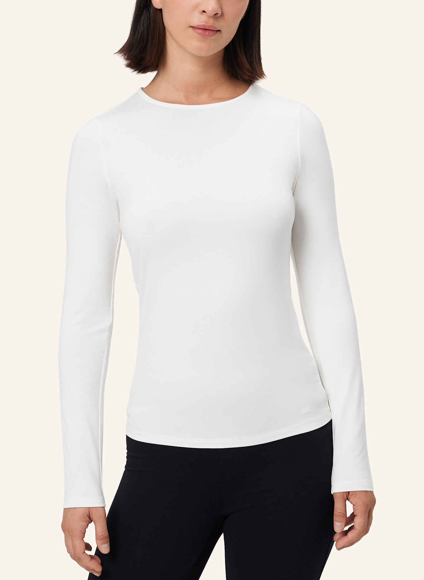 Les Lunes Langarmshirt SAAGE WARM THERMO LONGSLEEVE: WEISS
