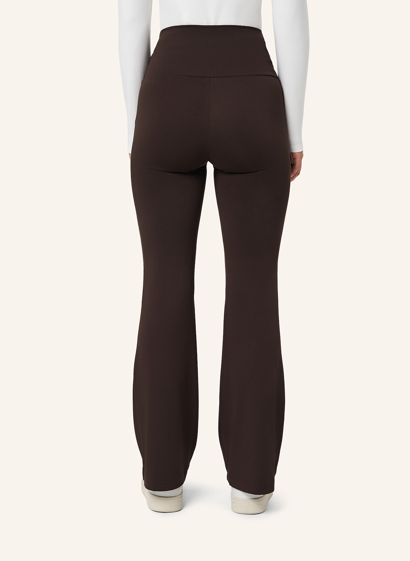Les Lunes Lange Bootcut-Hose BELLE WARM FLARED LEGGINGS THERMO: BRAUN