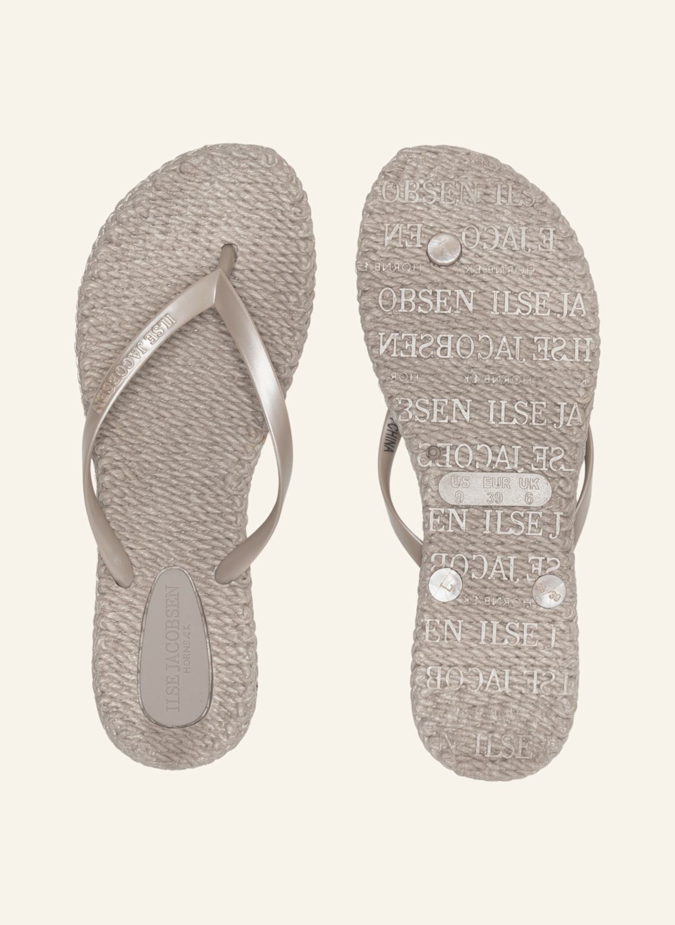 ILSE JACOBSEN Zehentrenner CHEERFUL02: HELLGRAU