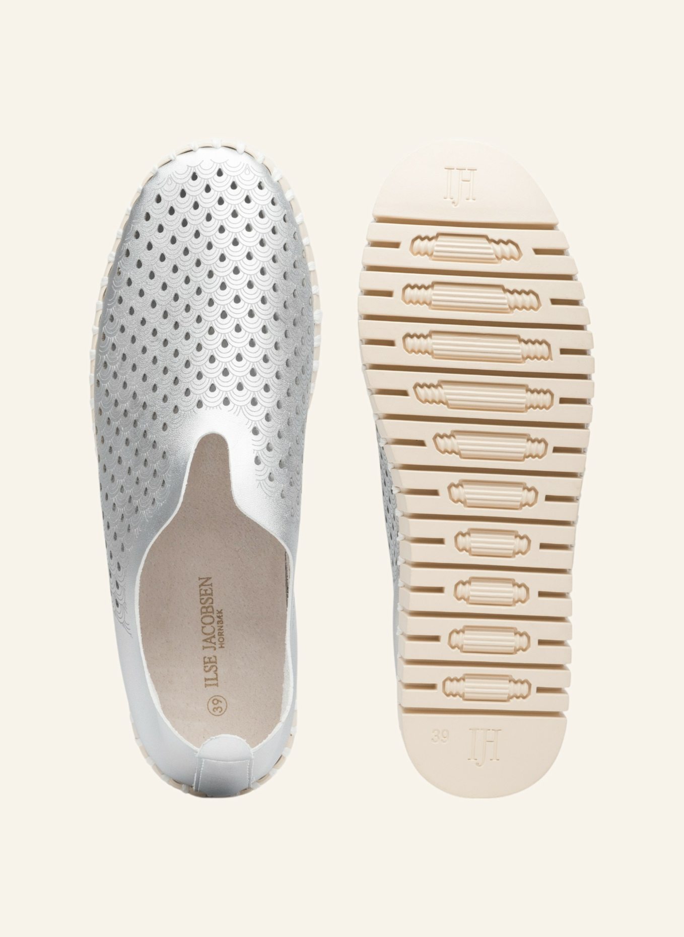 ILSE JACOBSEN Slipper TULIP3576: SILBER