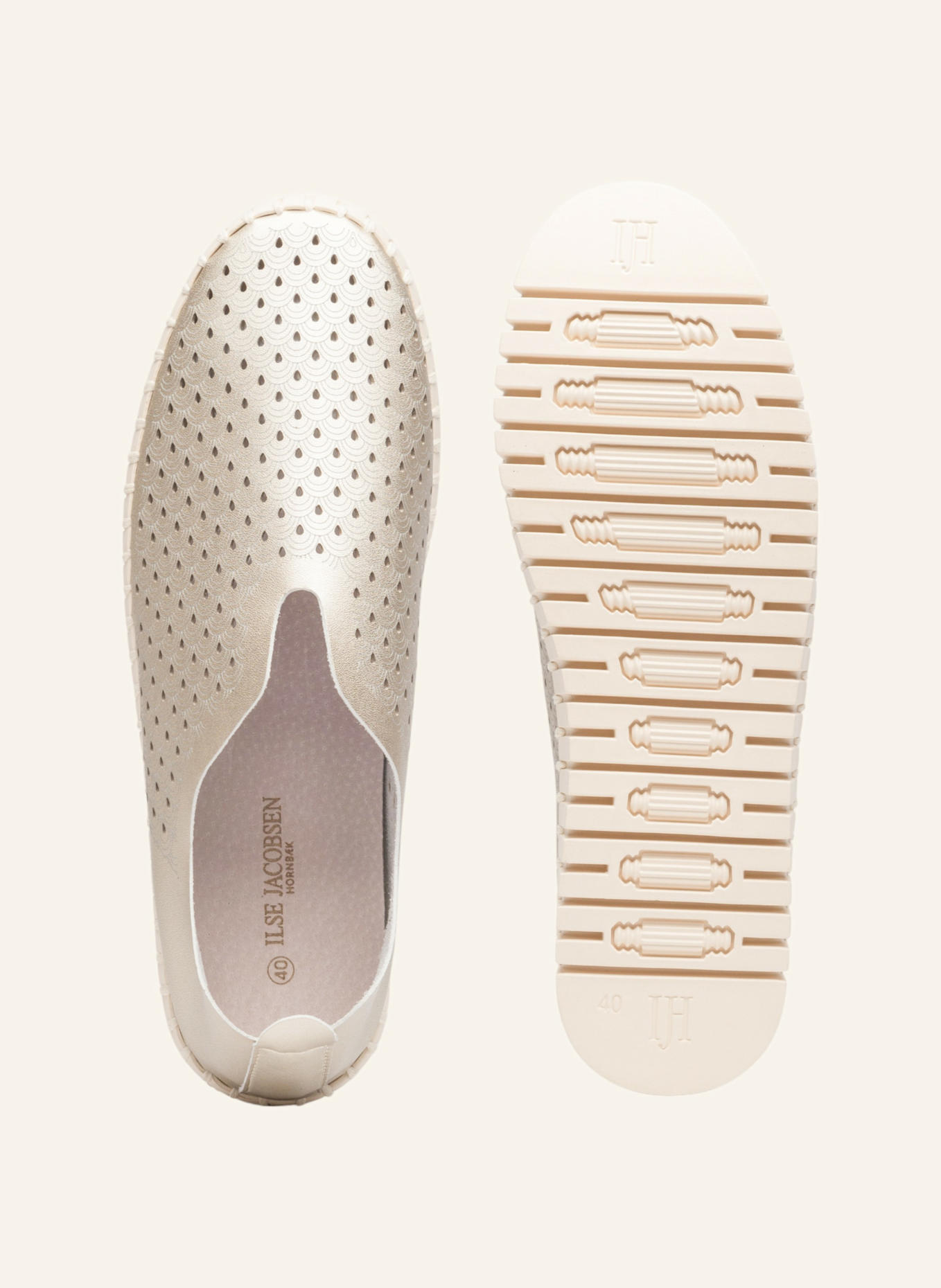 ILSE JACOBSEN Slipper TULIP3576: PLATIN