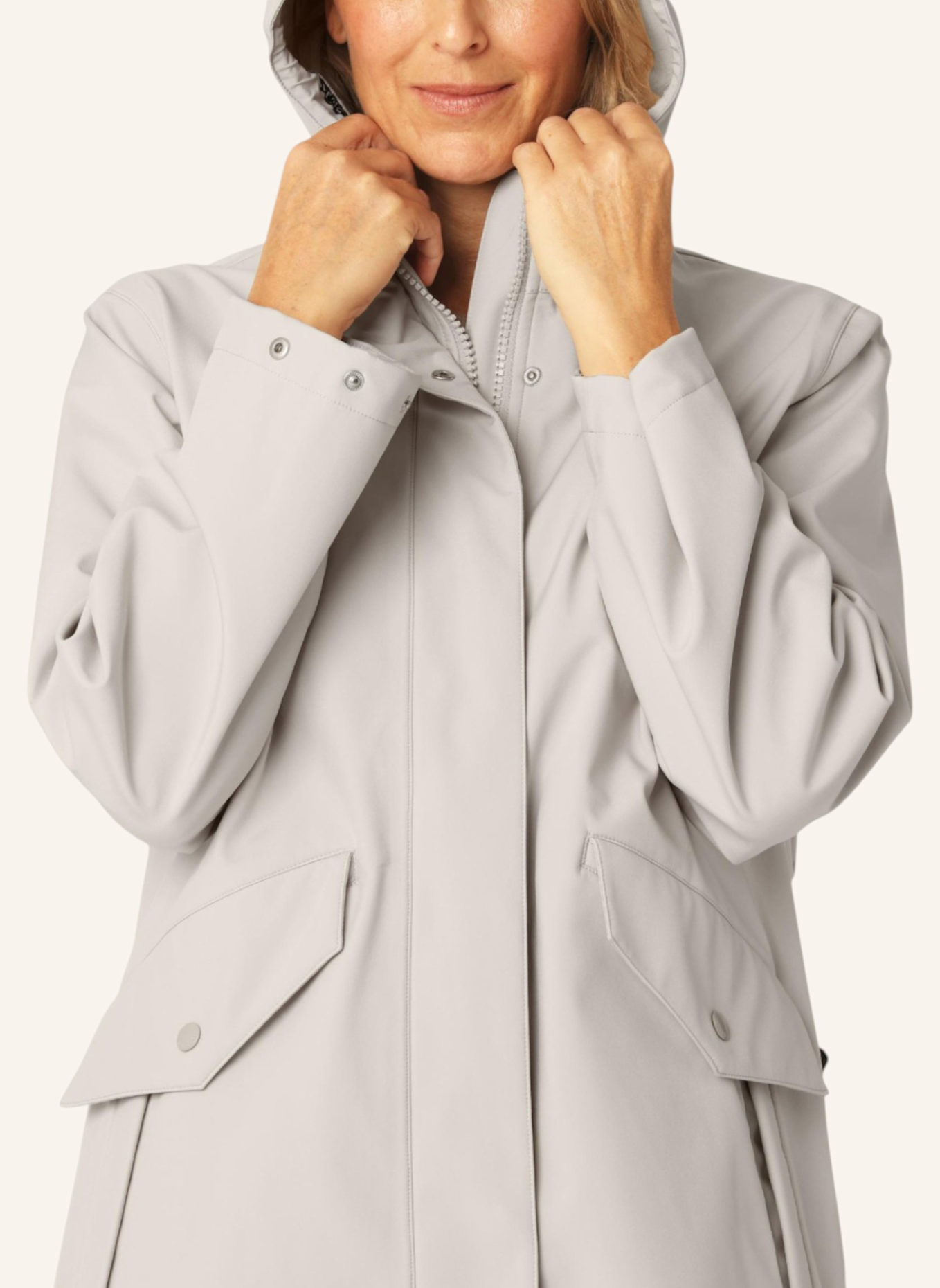 ILSE JACOBSEN Regenjacke DAYBREAK03B: HELLGRAU