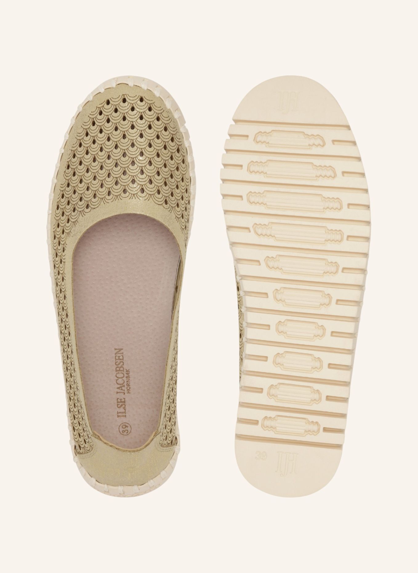 ILSE JACOBSEN Slipper TULIP3578: GOLD