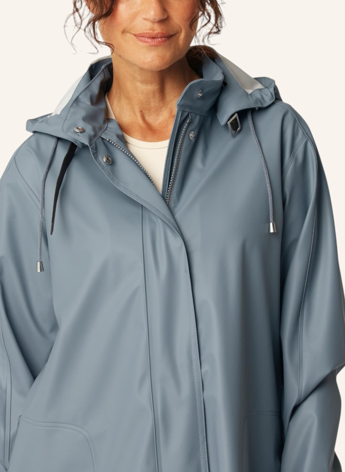 ILSE JACOBSEN Regenmantel RAIN71: BLAUGRAU