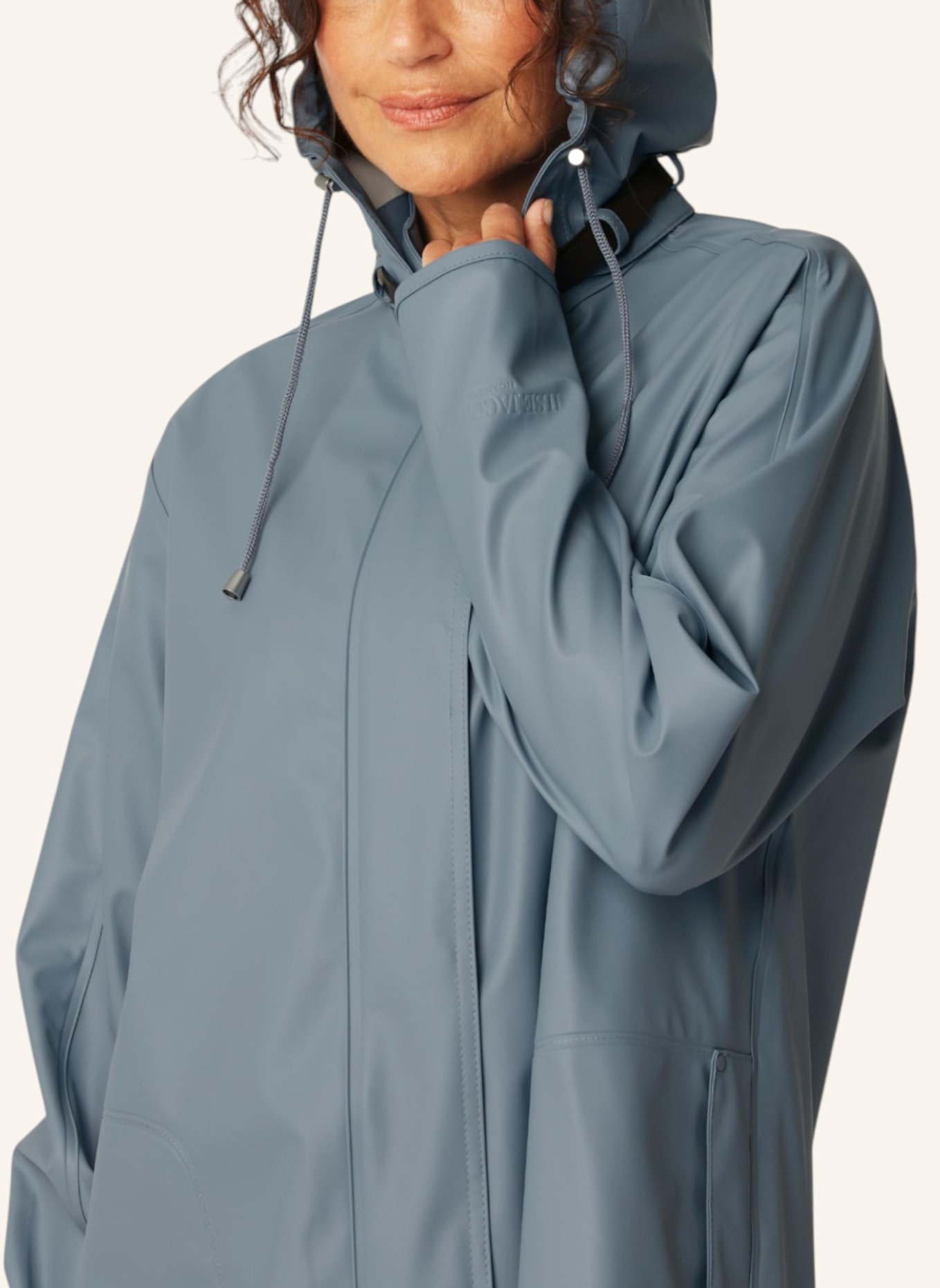ILSE JACOBSEN Regenmantel RAIN71: BLAUGRAU