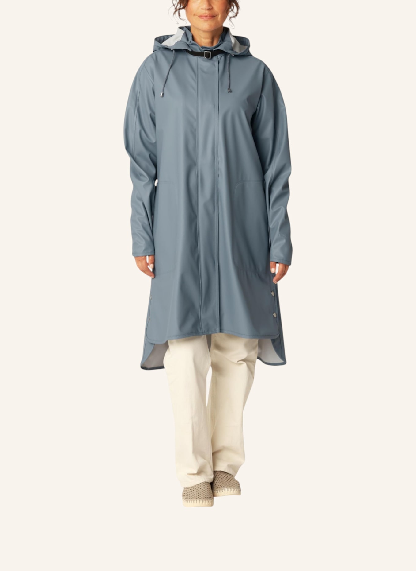 ILSE JACOBSEN Regenmantel RAIN71: BLAUGRAU
