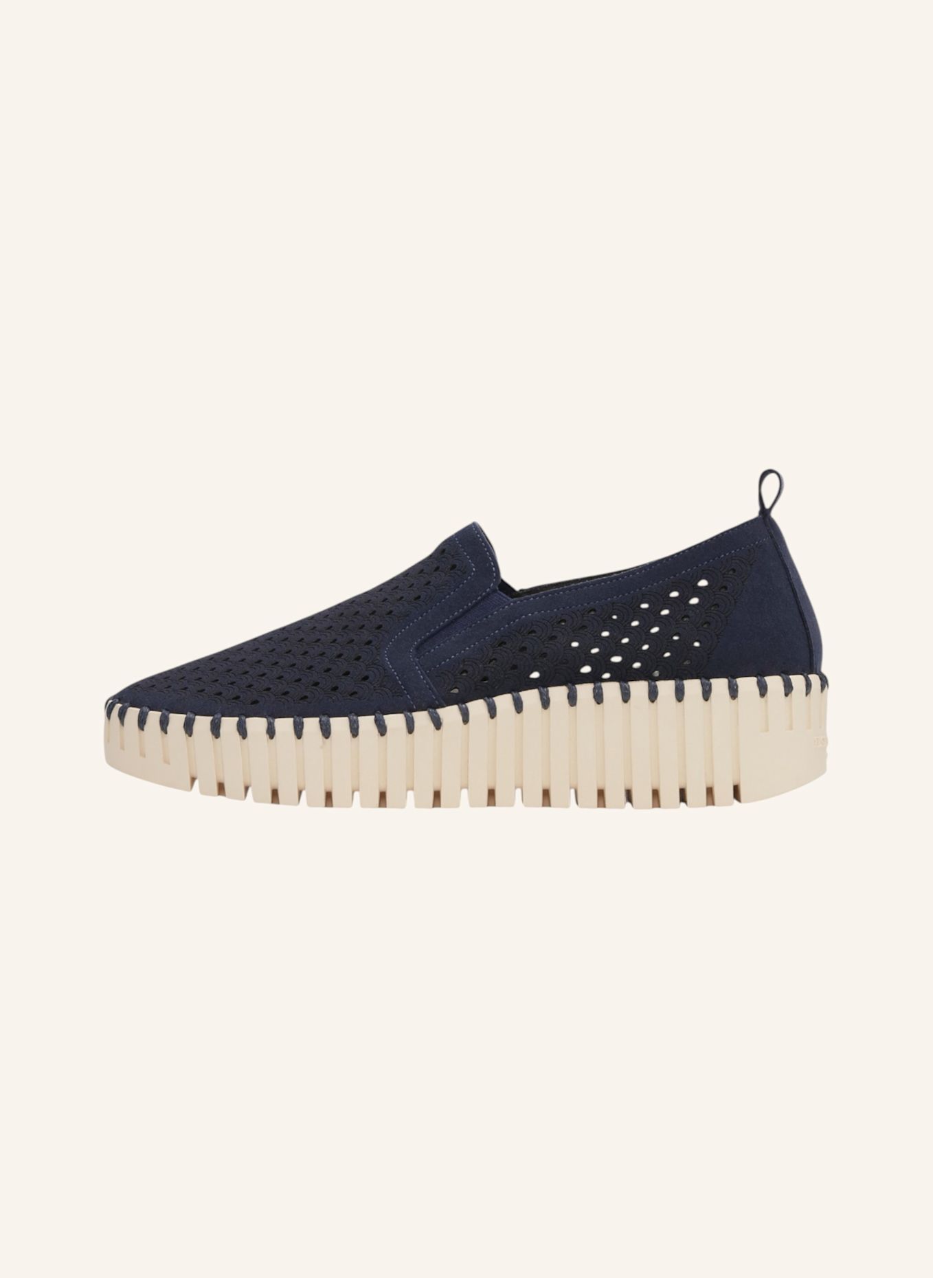 ILSE JACOBSEN Slipper TULIP4078: DUNKELBLAU / CREME