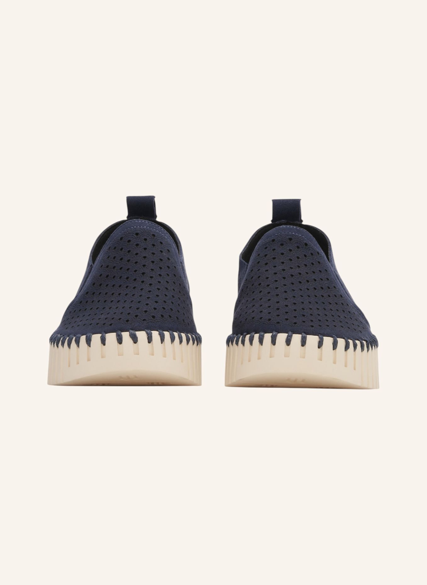 ILSE JACOBSEN Slipper TULIP4078: DUNKELBLAU / CREME