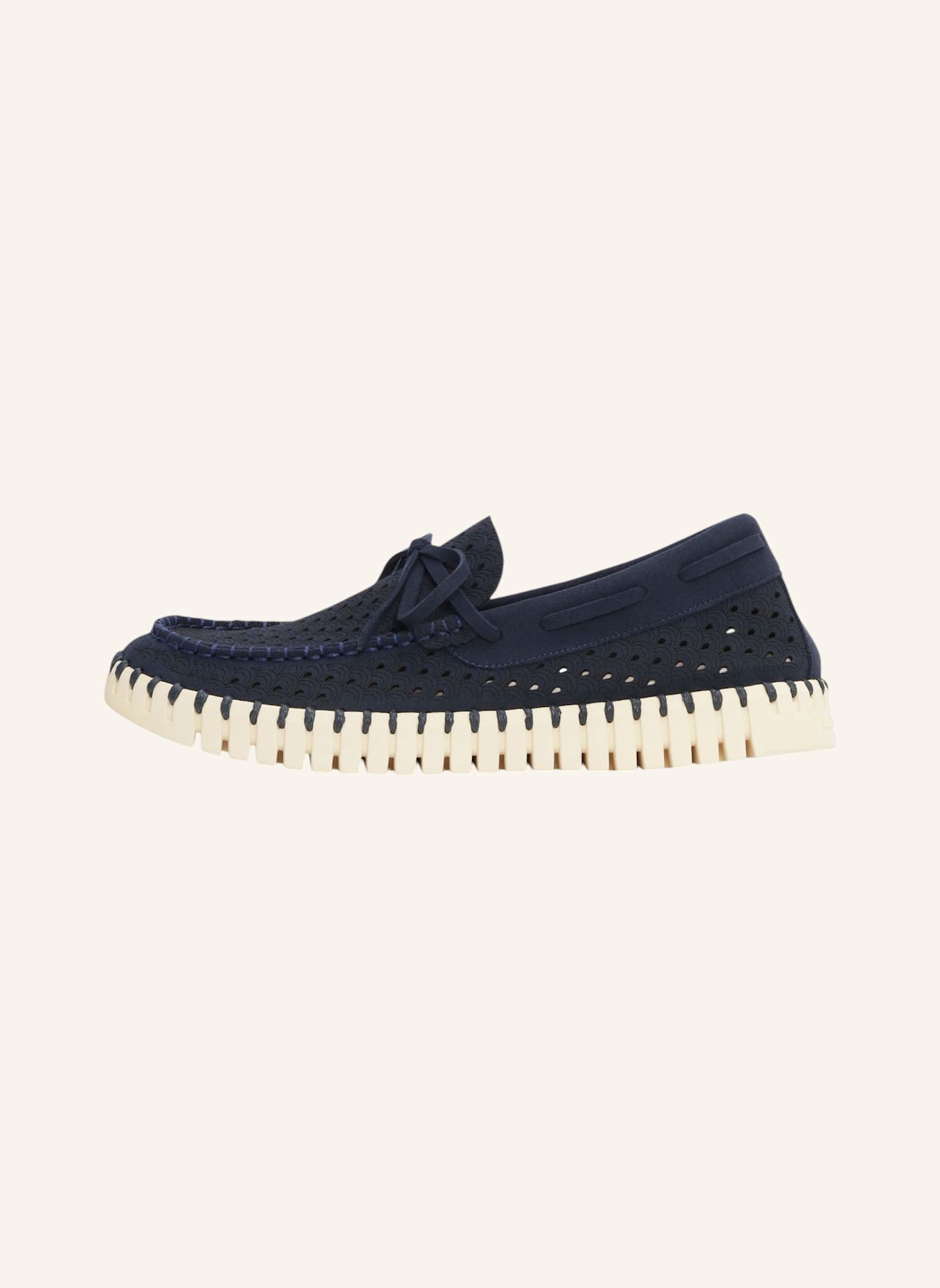 ILSE JACOBSEN Slipper TULIP3074: DUNKELBLAU / CREME