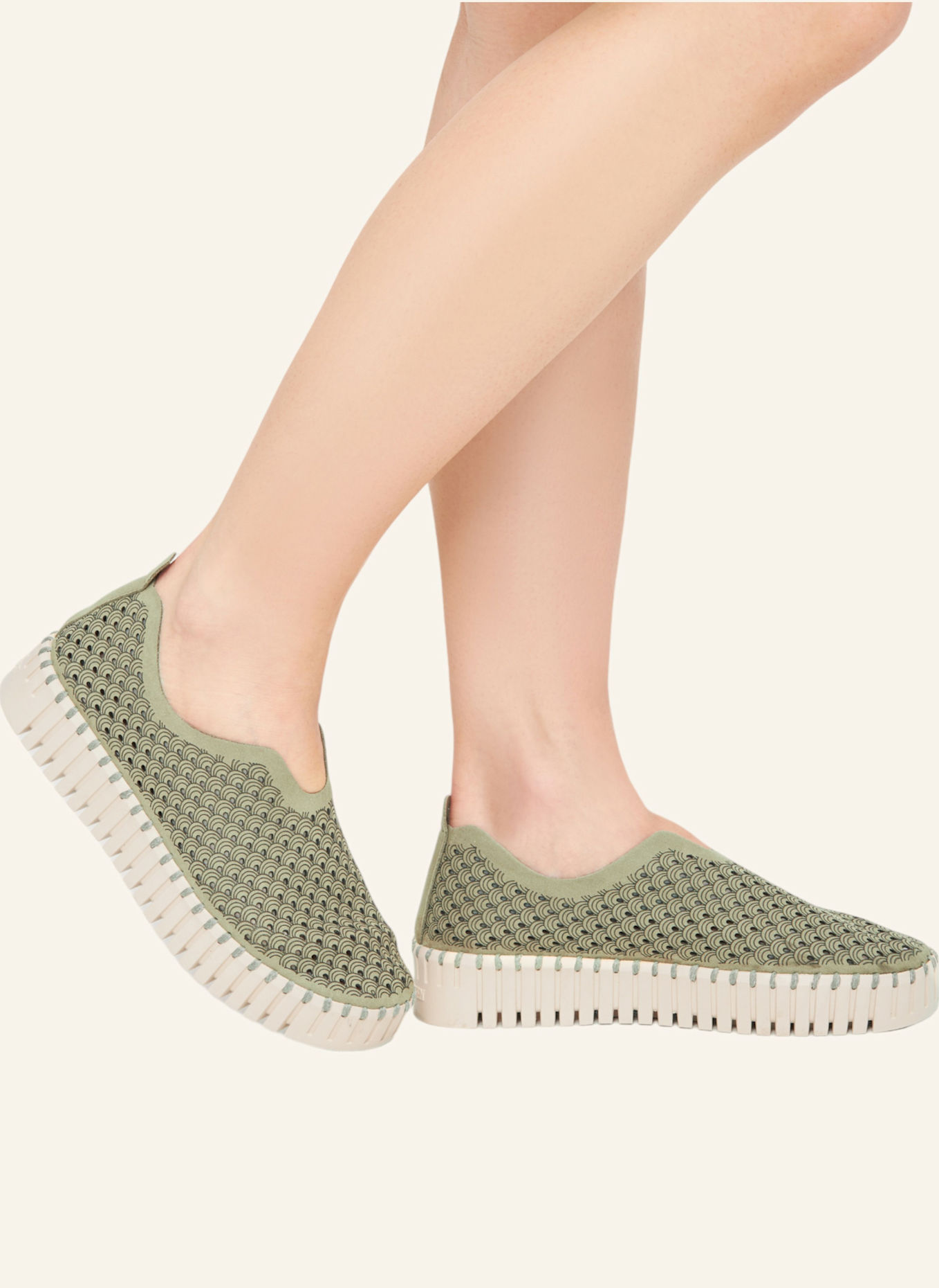 ILSE JACOBSEN Sneaker TULIP3373: OLIV