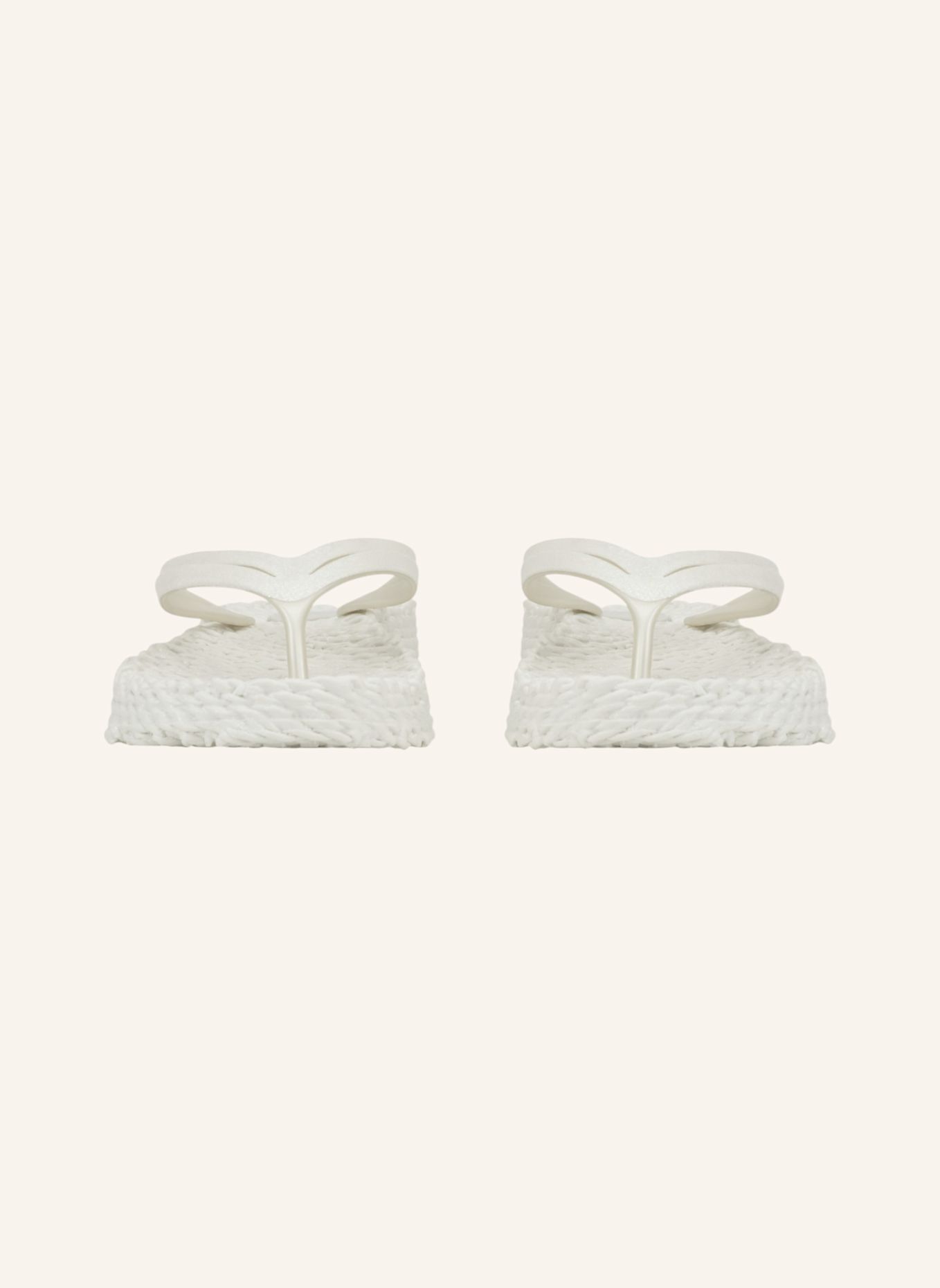 ILSE JACOBSEN Zehentrenner CHEERFUL: BEIGE / WEISS