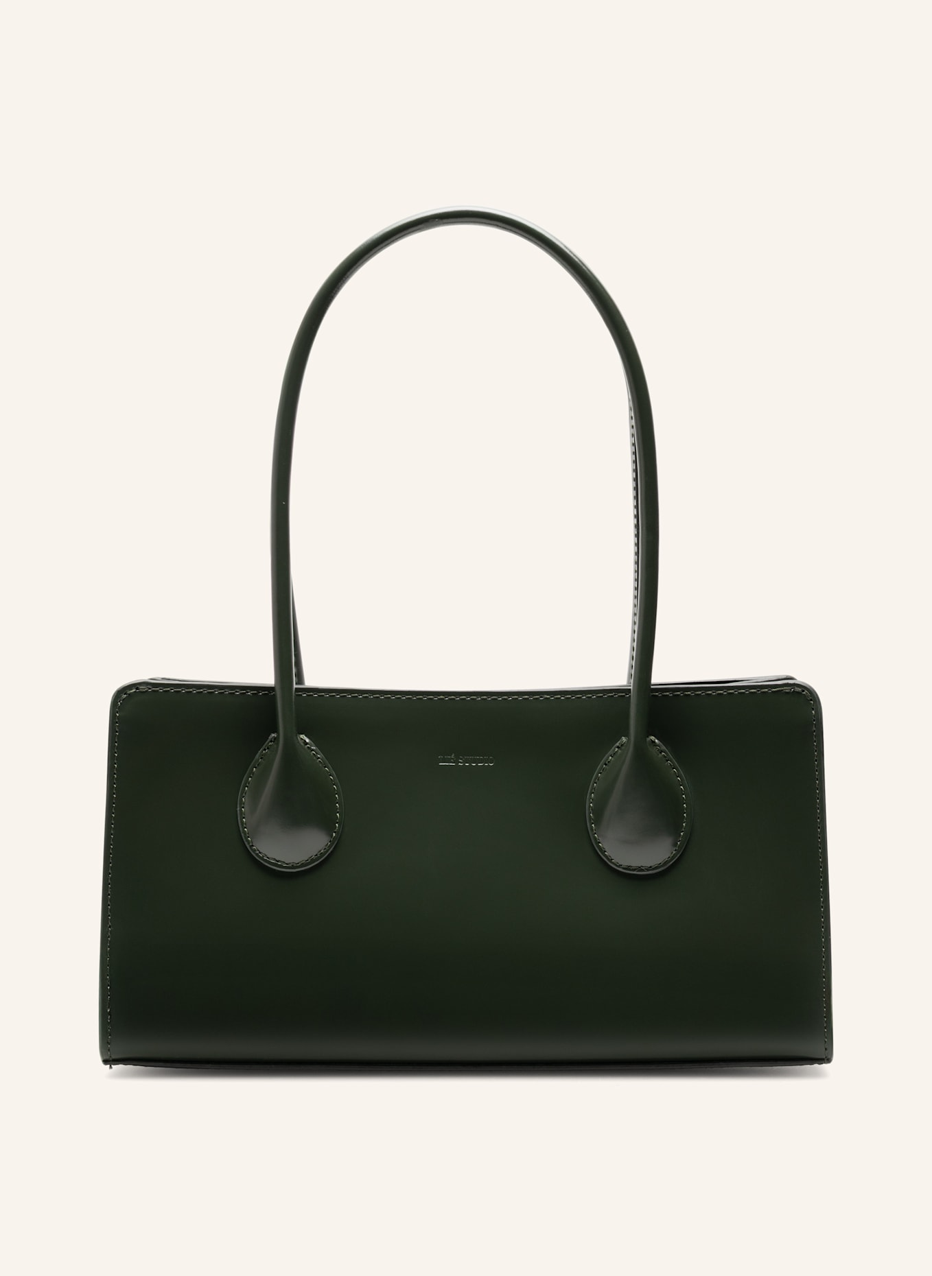 Lié Studio Handtasche THE LOU BAG: OLIVE GREEN PATENT LEATHER