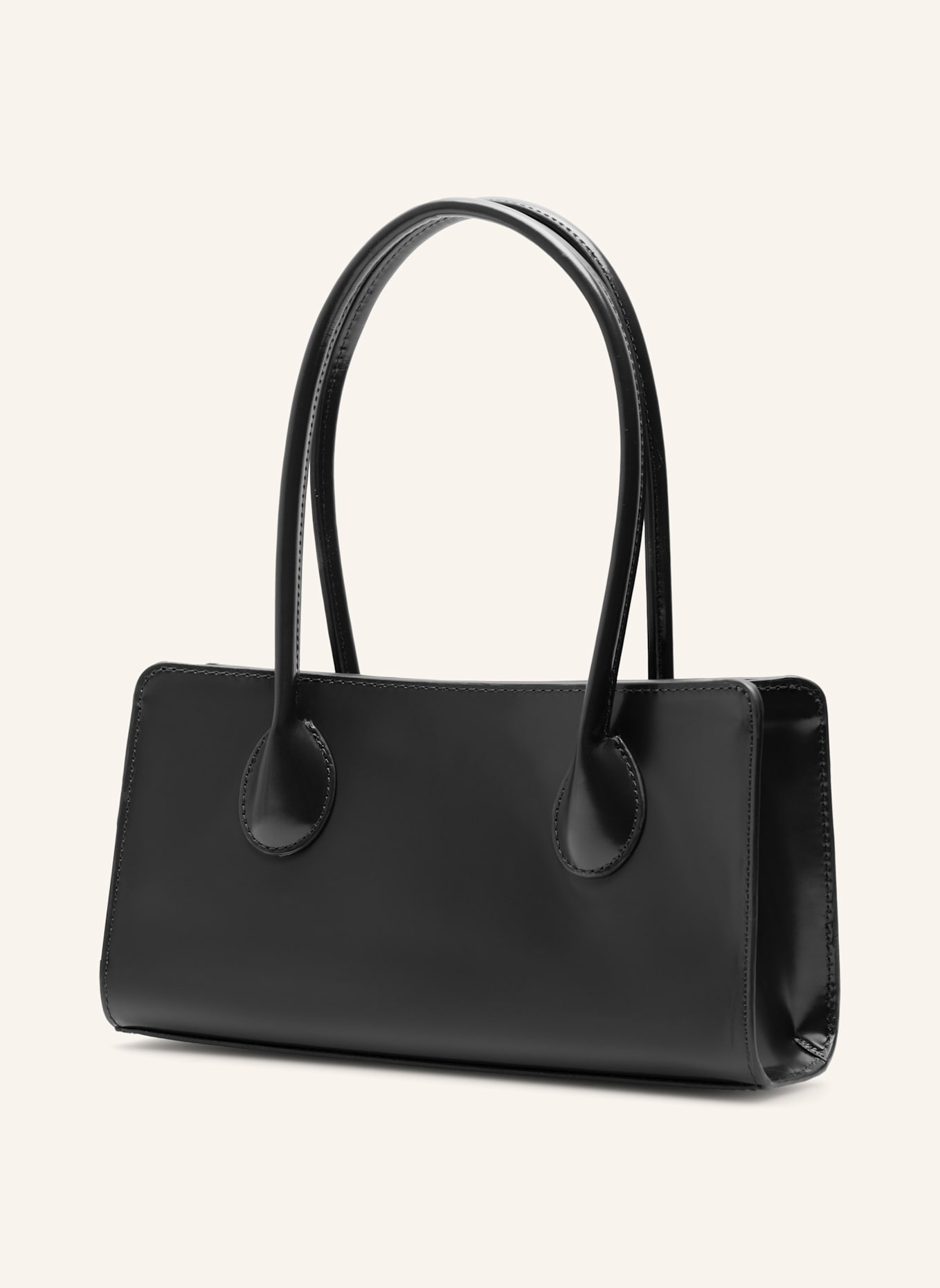 Lié Studio Handtasche THE LOU BAG: BLACK PATENT LEATHER