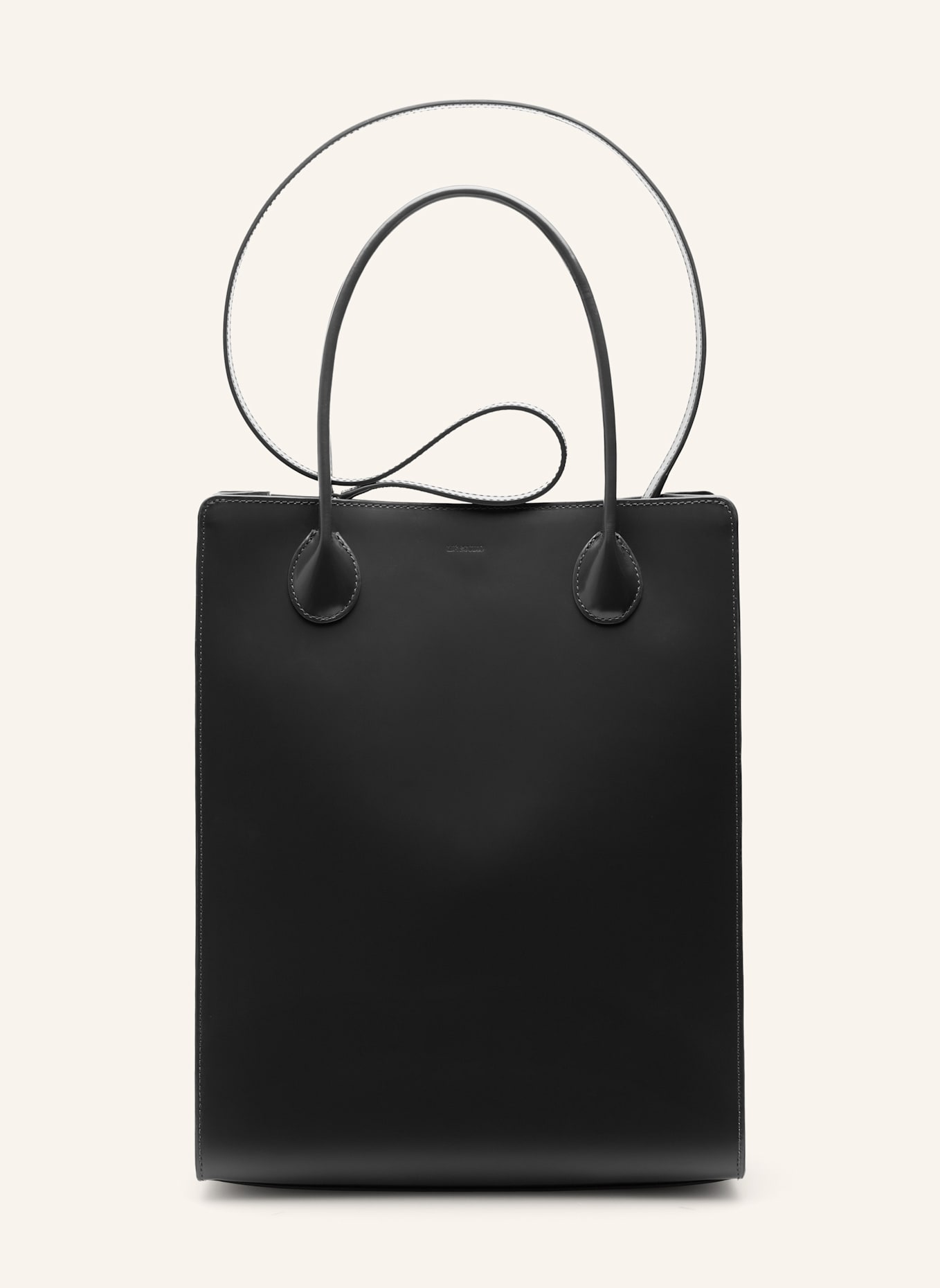 Lié Studio Umhängetasche THE JANE BAG: BLACK PATENT LEATHER