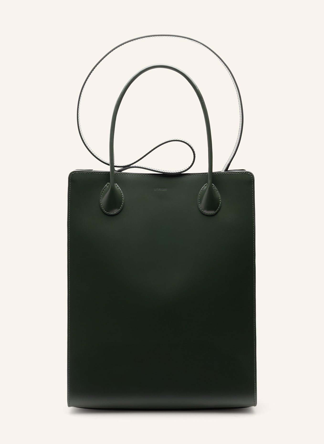 Lié Studio Umhängetasche THE JANE BAG: OLIVE GREEN PATENT LEATHER