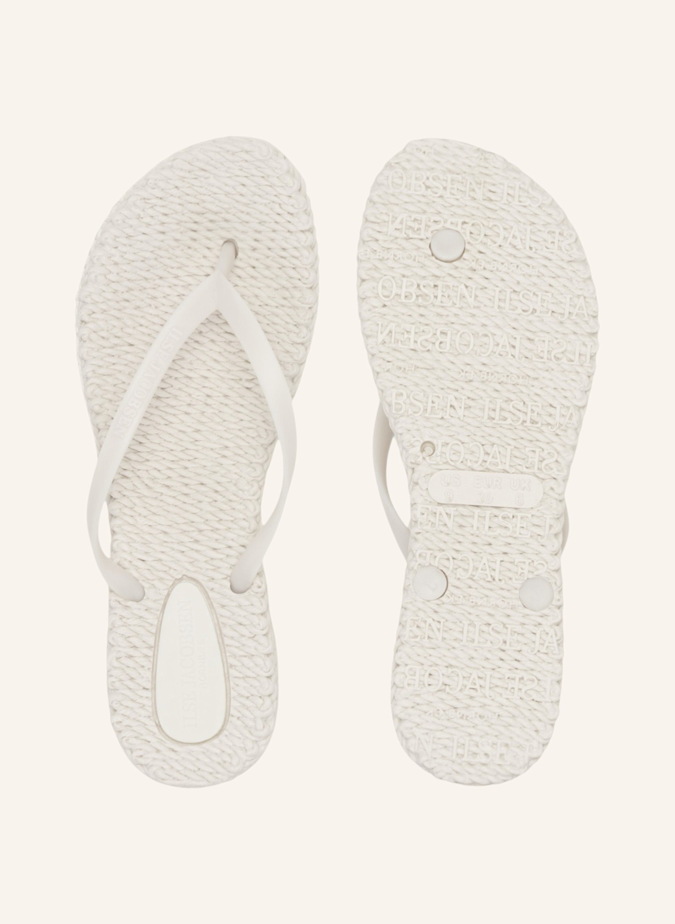 ILSE JACOBSEN Zehentrenner CHEERFUL02: BEIGE/ WEISS