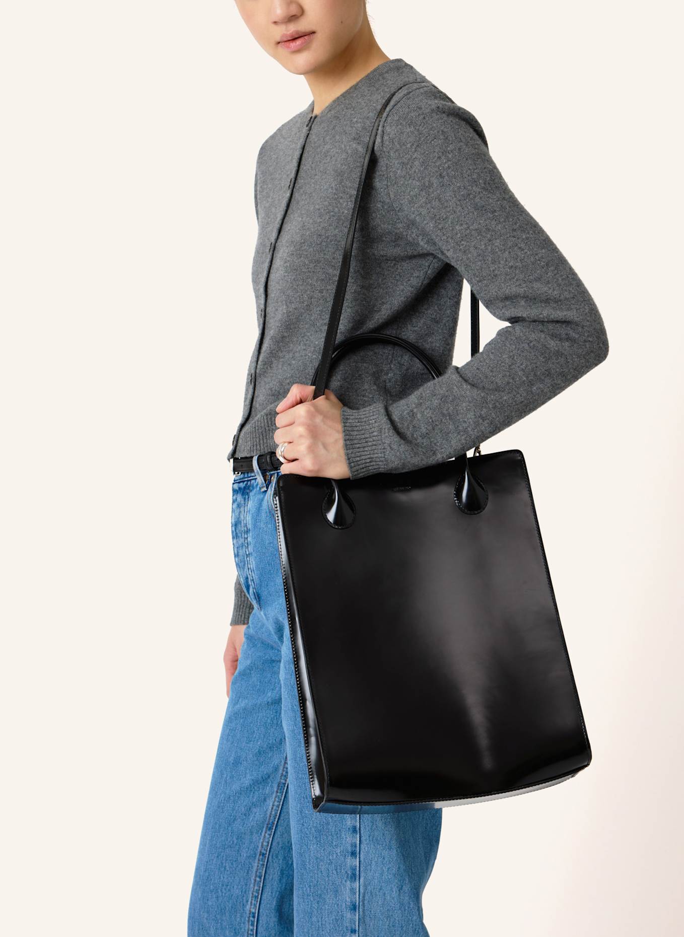 Lié Studio Umhängetasche THE JANE BAG: SCHWARZ